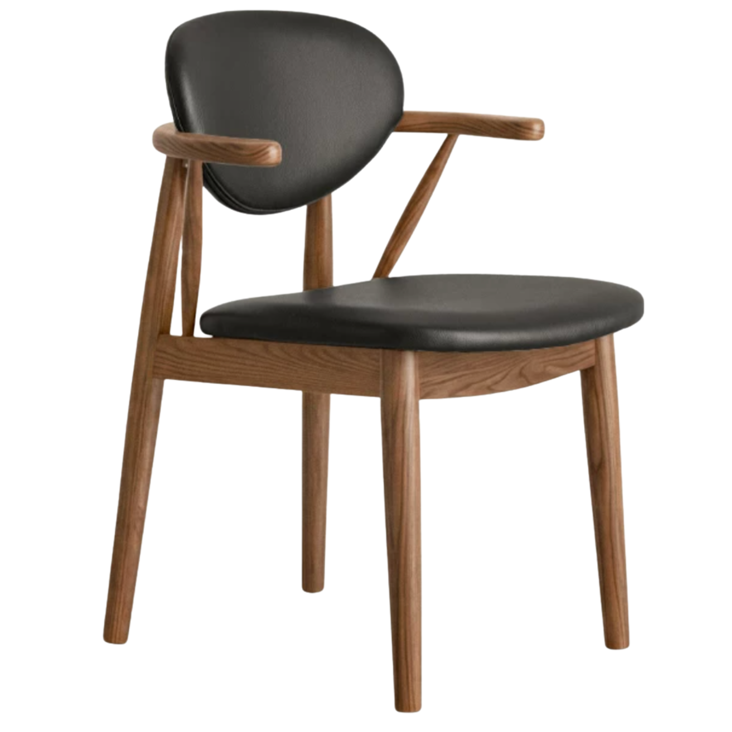 4 pcs Black Walnut, Oak, Sandalwood, Golden Pear, Ash, Dining chair
