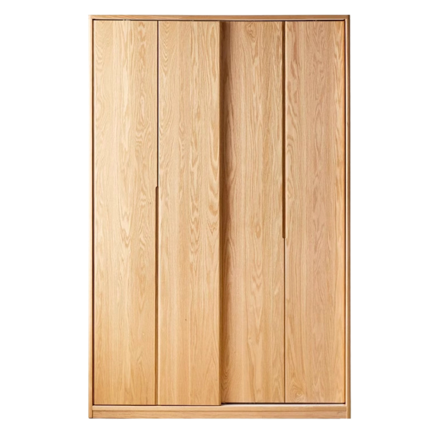 Oak Solid Wood Wardrobe Sliding Door-