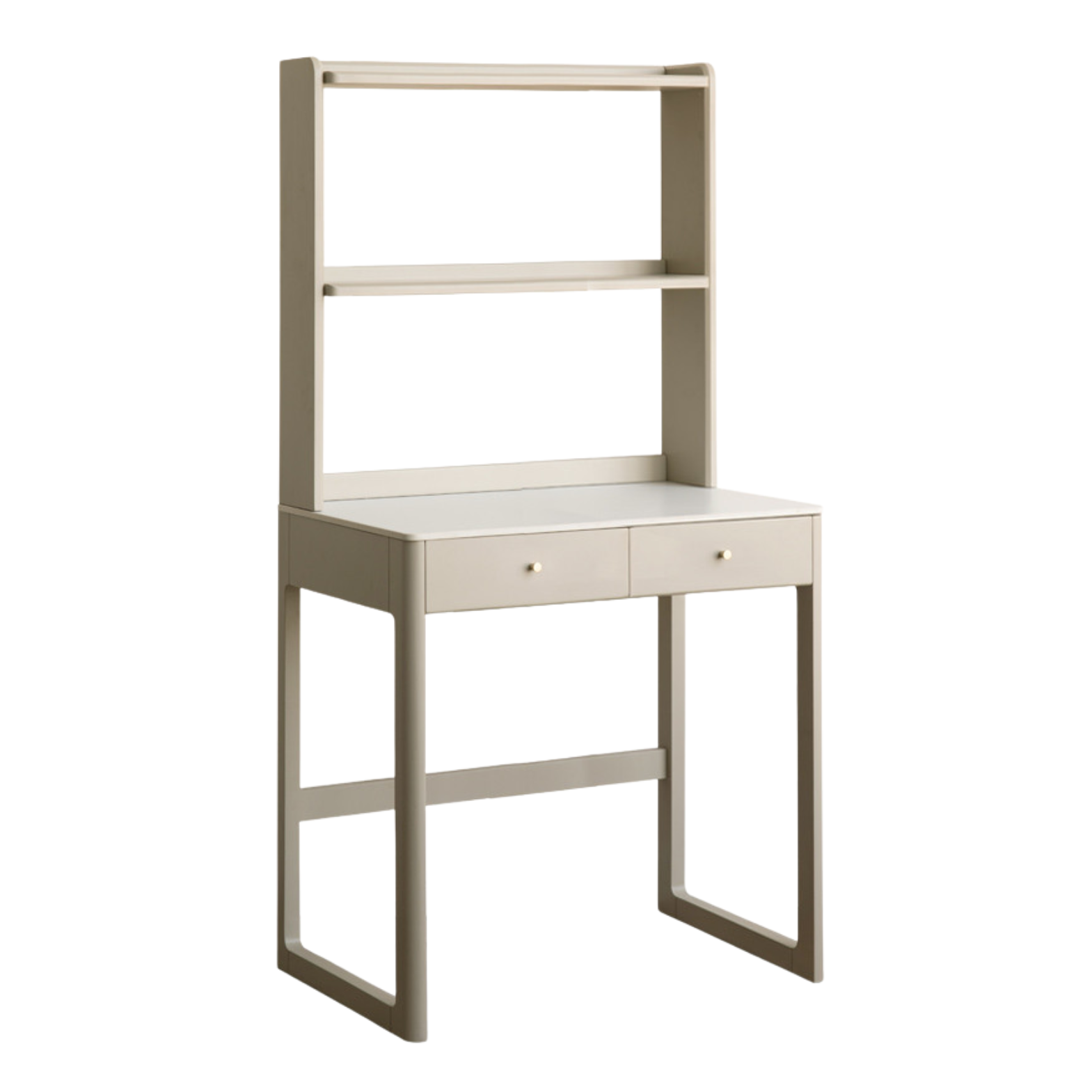 Poplar Solid Wood Office Desk, Small Dressing Table Slate Top