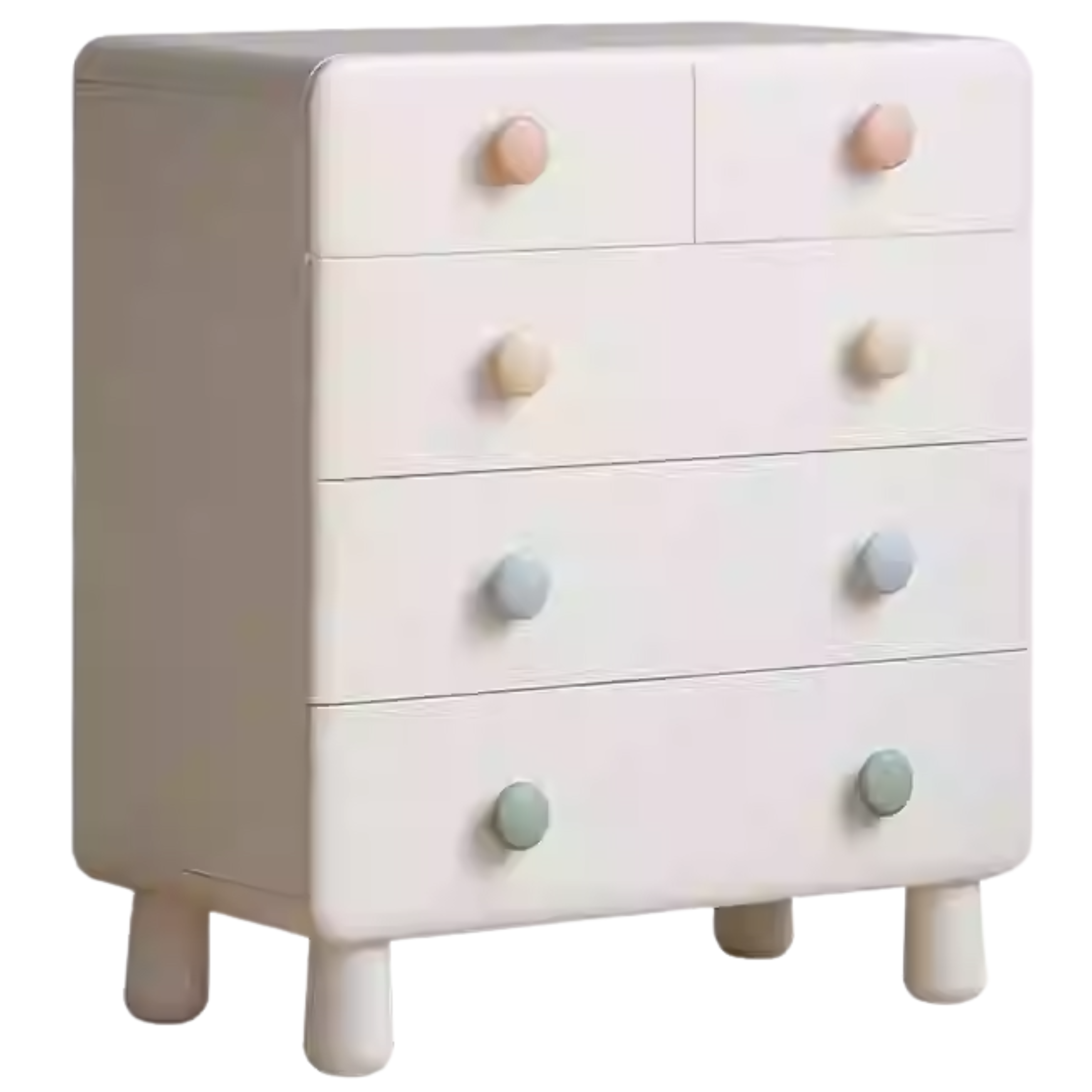 Rubber Solid Wood Children's Storage Cabinet.