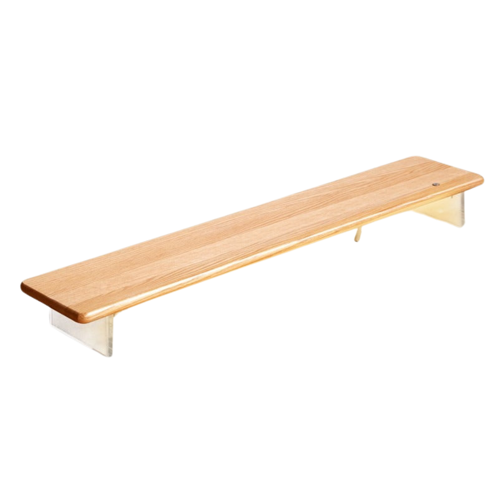 Oak, Rubberwood Solid Wood Bracket Suspended Table shelves
