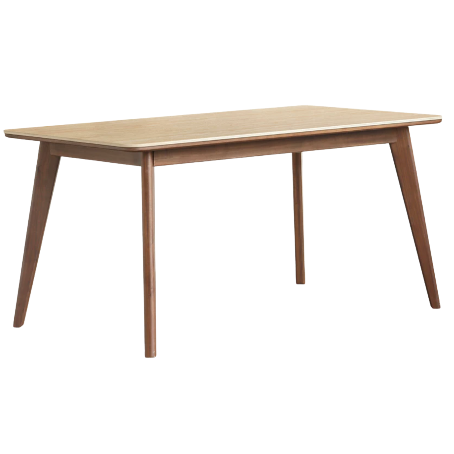 Black Walnut, Rubberwood Solid Wood Vintage Rock Plate Dining Table