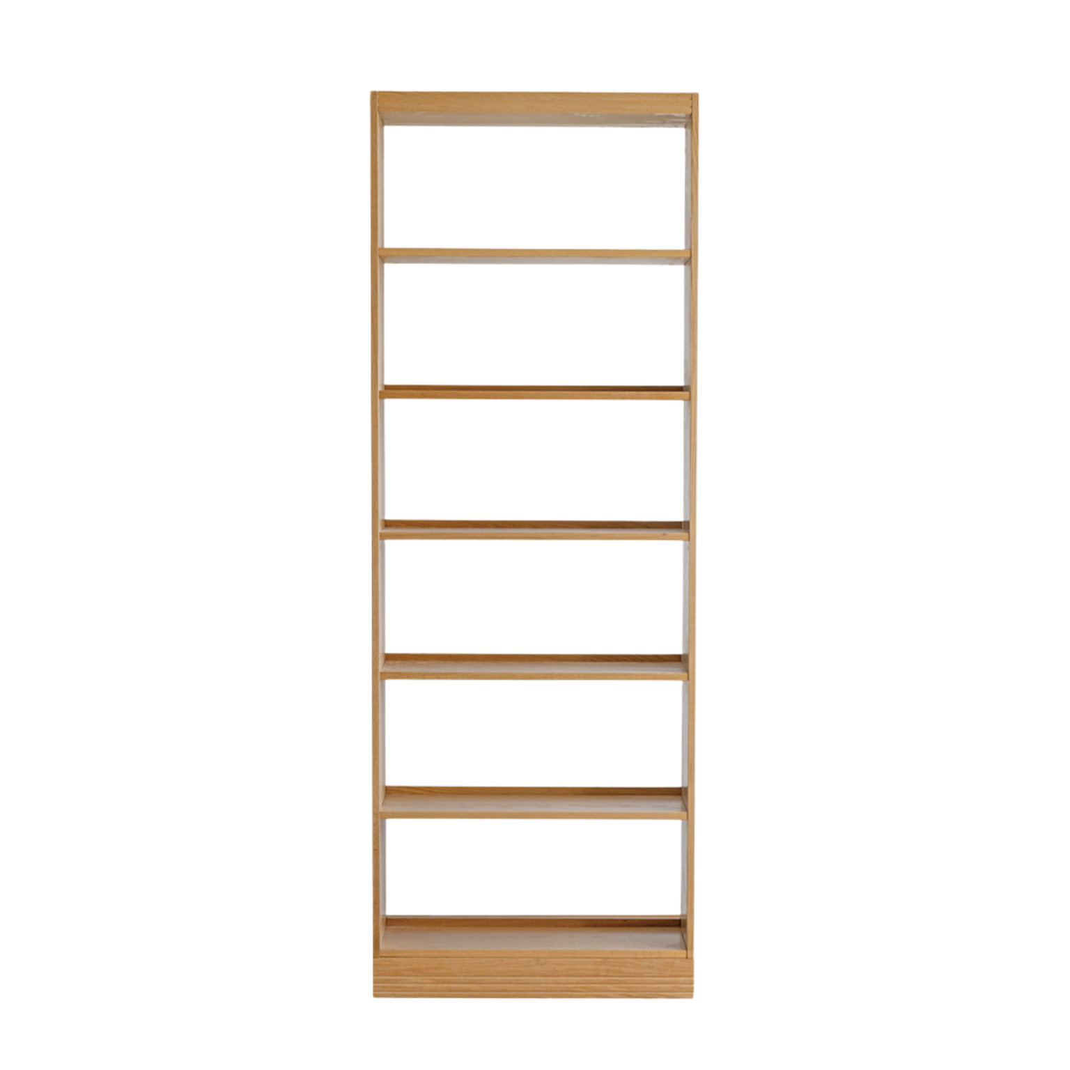 Oak Solid Wood Floor To Ceiling Bookshelves