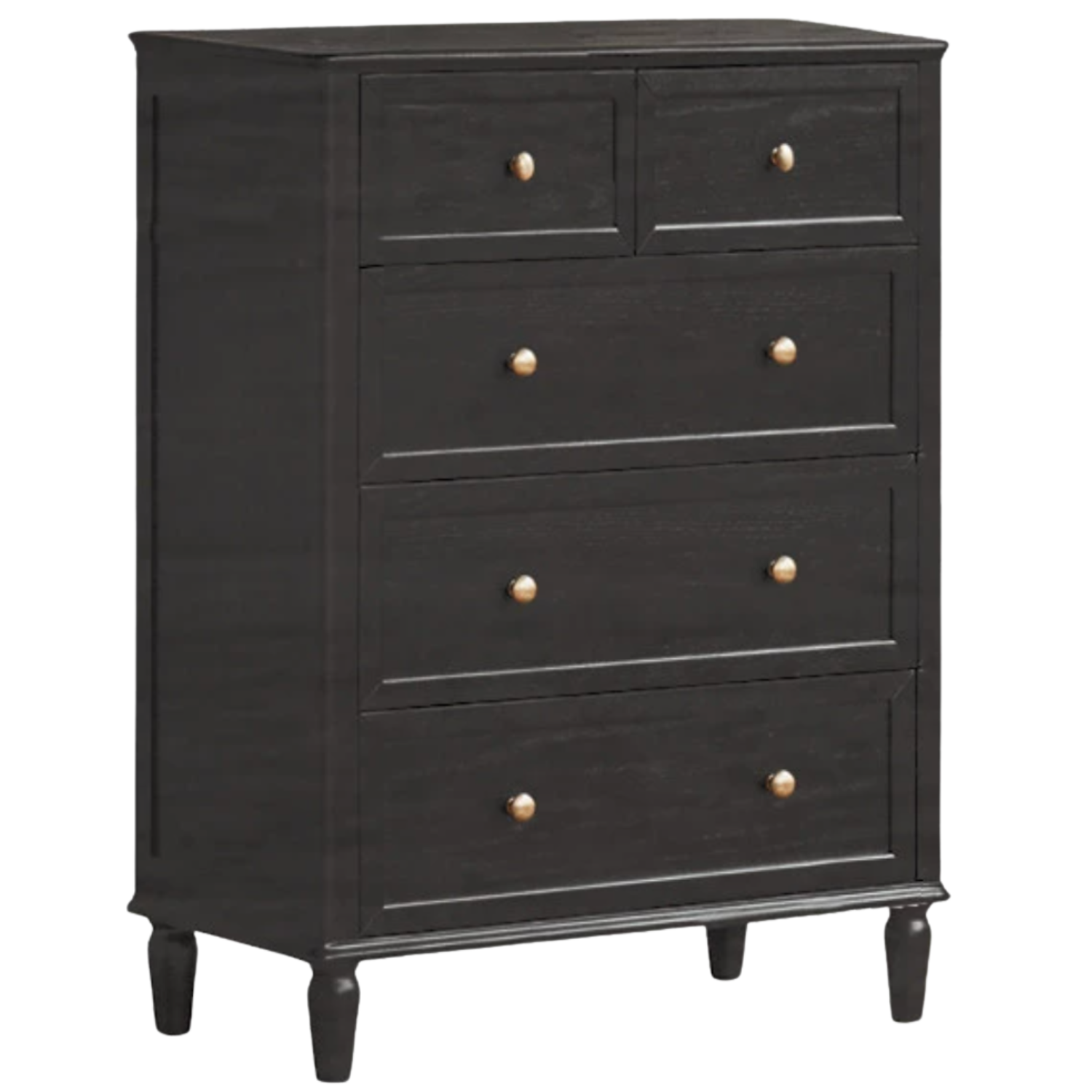 Solid RubberWood, Oak Solid Wood American Style Dresser, Drawers
