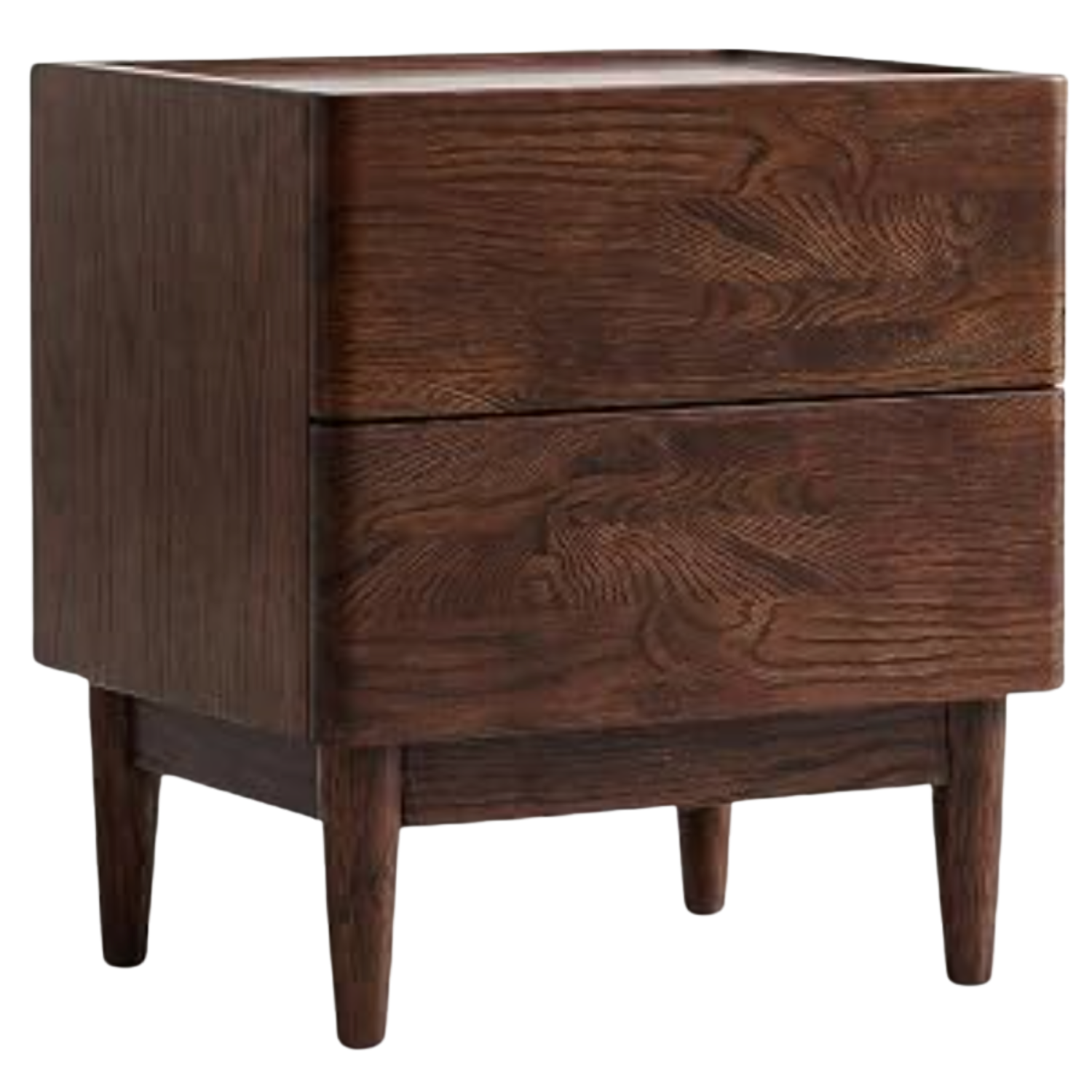Oak Solid Wood White Wax Small Nightstand