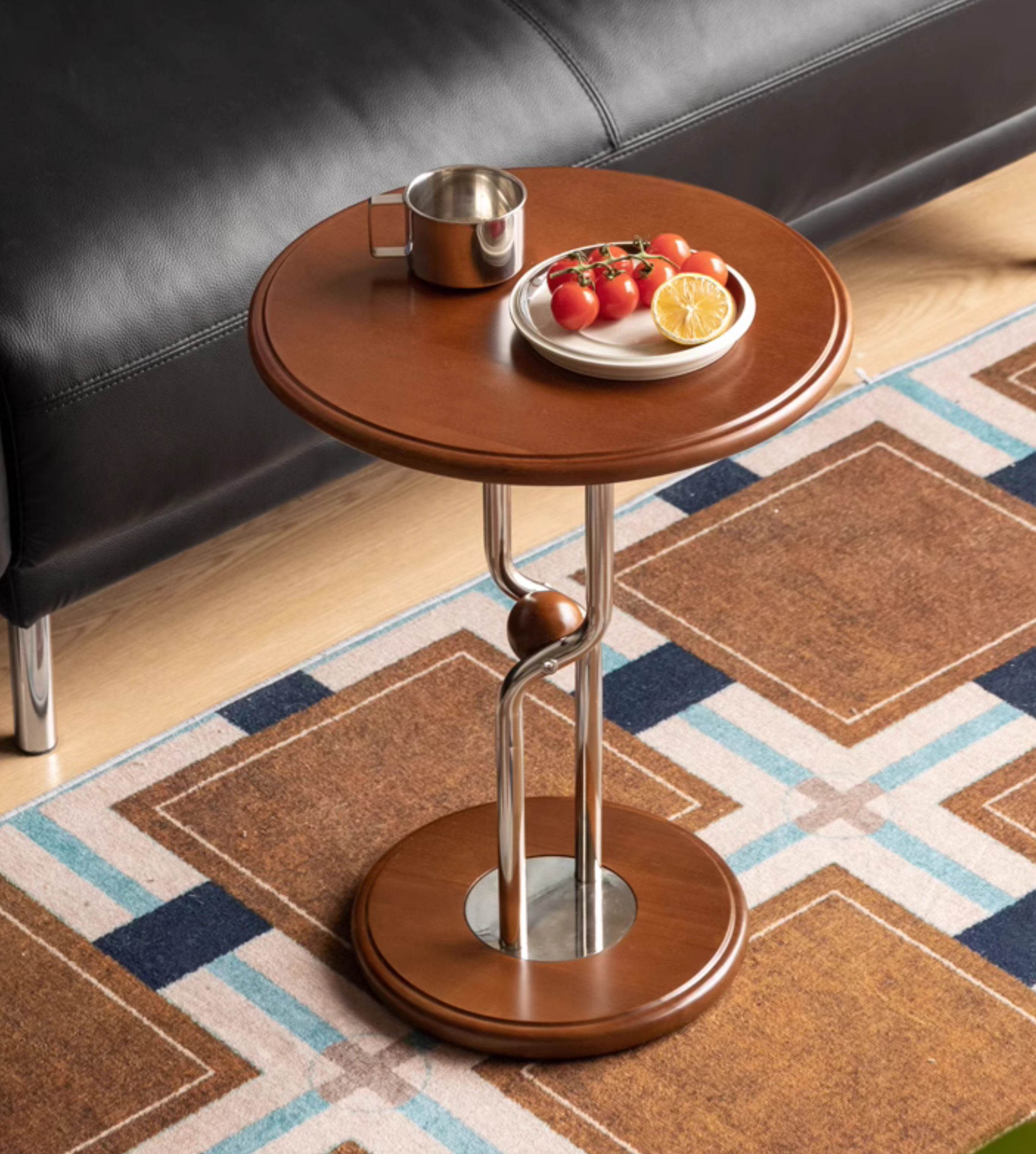 Poplar Solid Wood Bauhaus Side Table