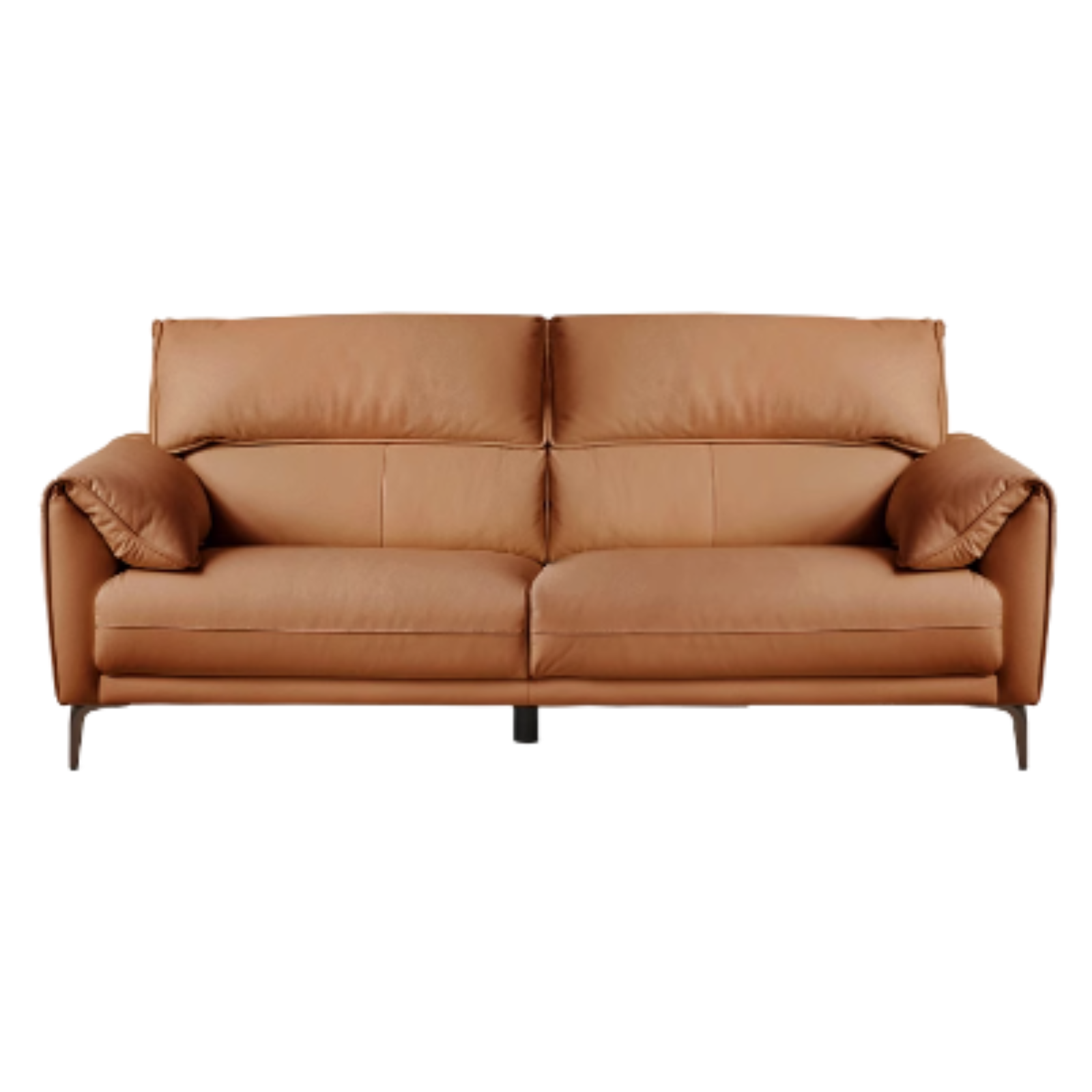 First Layer Cowhide Leather Goose Down Sofa.