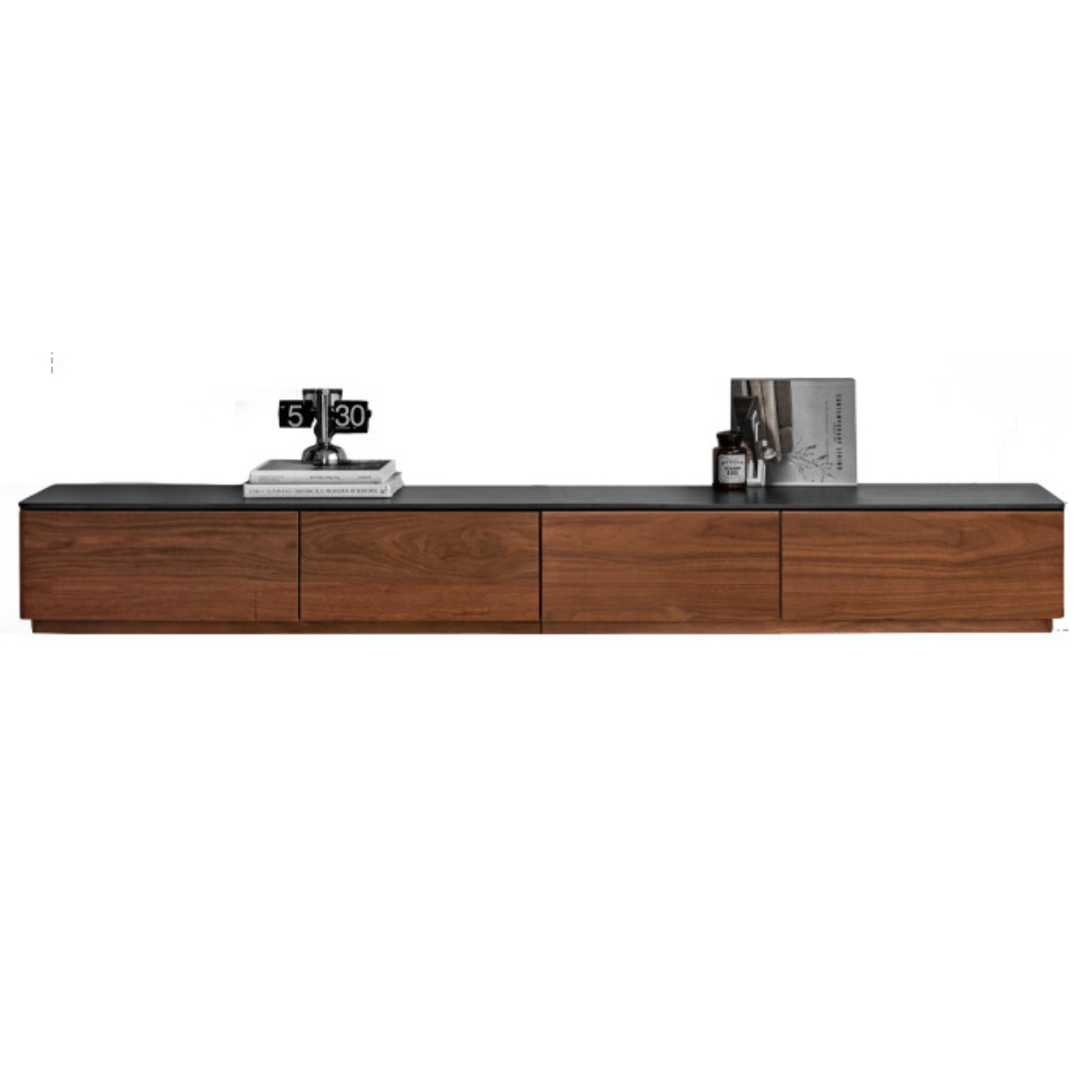 Black Walnut Solid Wood TV Stand Rock Slab