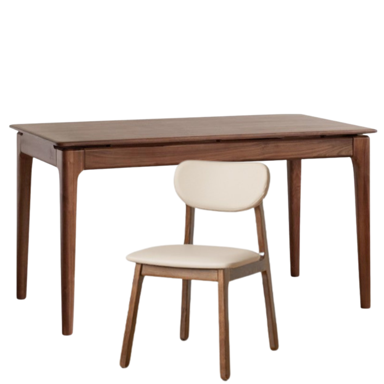 Black Walnut Solid Wood Rectangular Long Dining Table