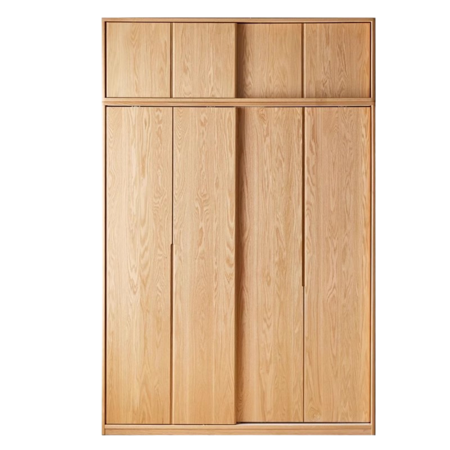 Oak Solid Wood Wardrobe Sliding Door-