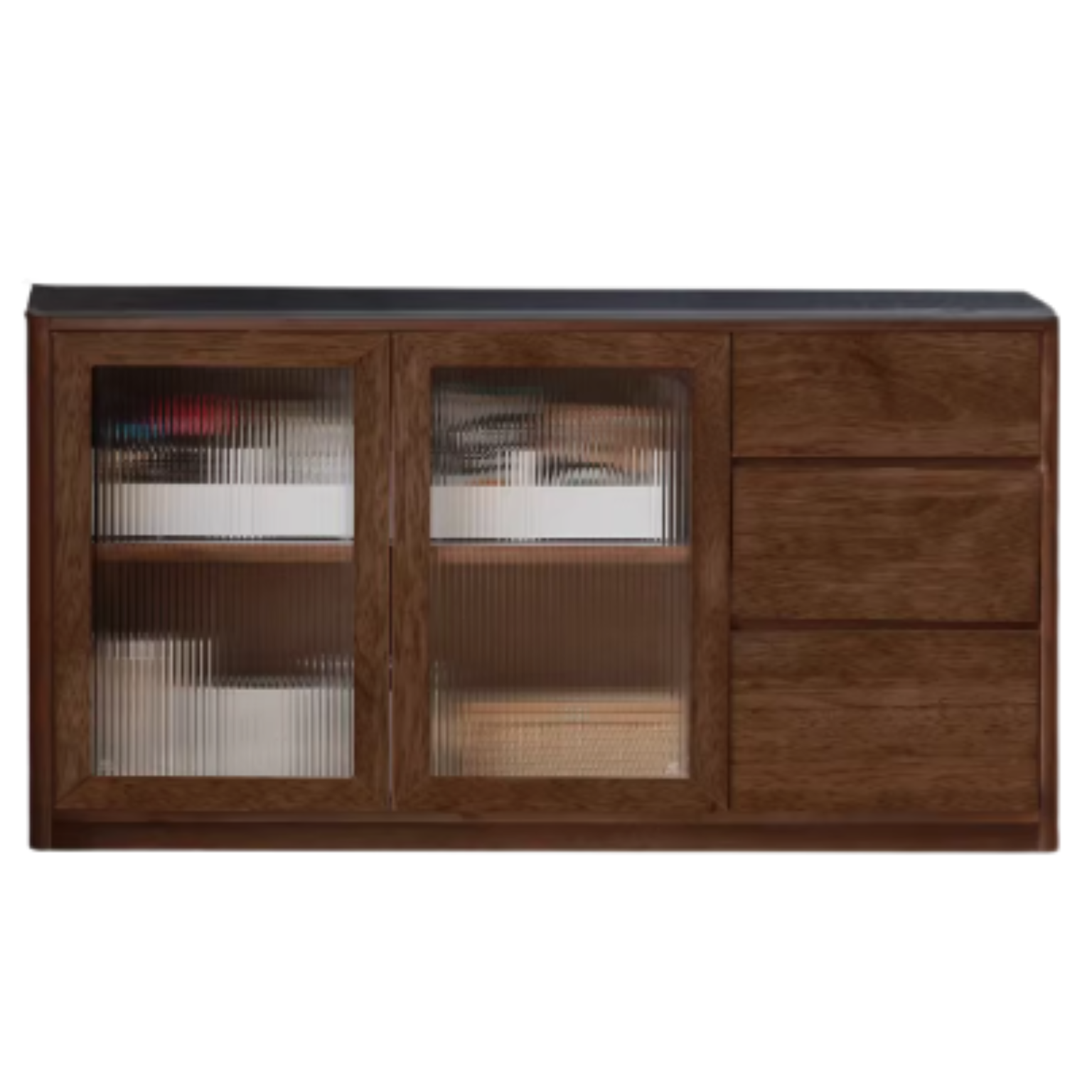 Black Walnut Solid Wood Sideboard Hole Storage