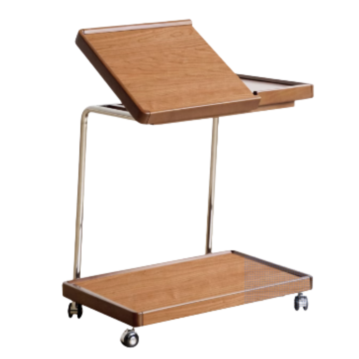 Poplar, Cherry, Black Walnut, Oak Solid Wood Mobile Side Table