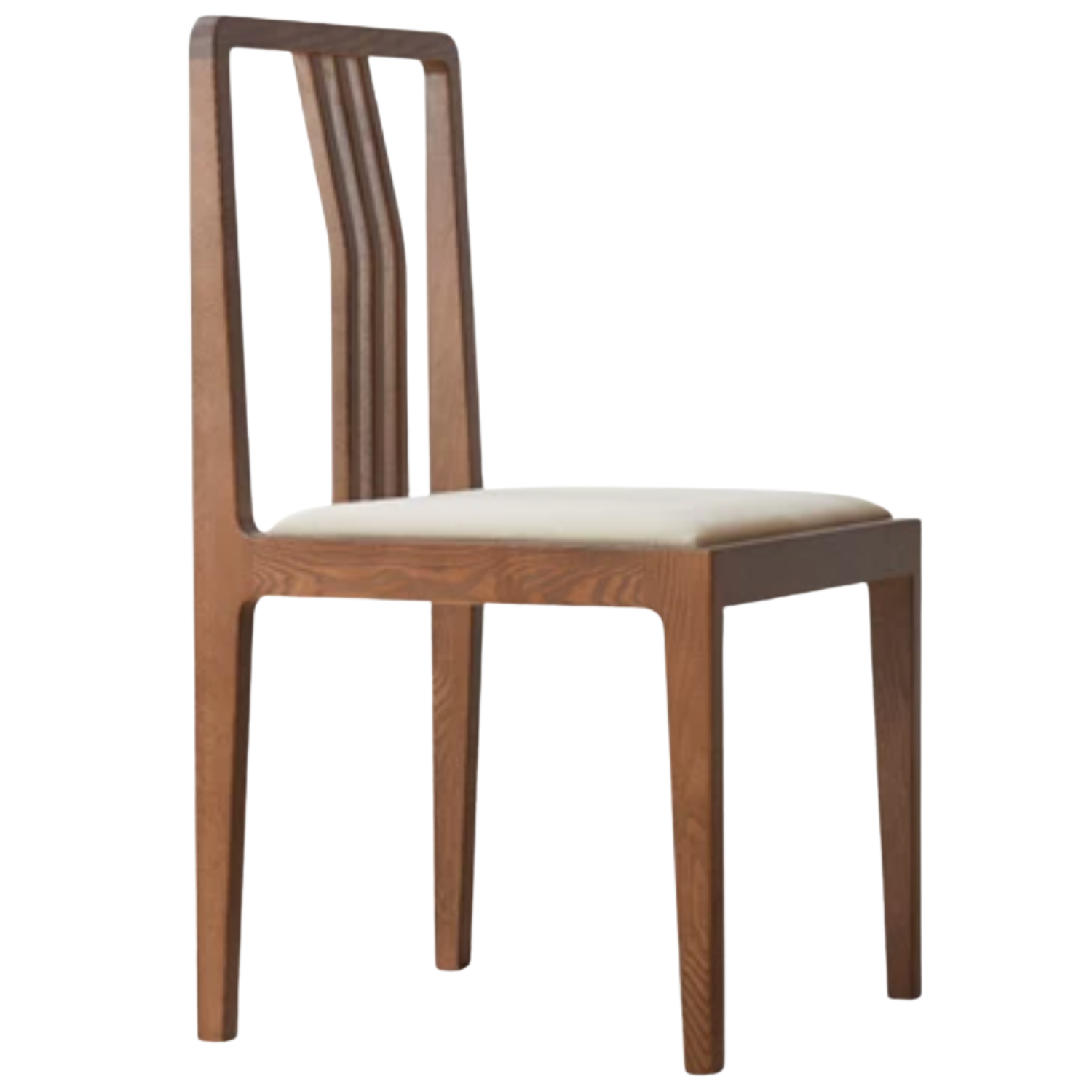 Set 4pcs Black Walnut, Ash Solid Wood Dining Chair