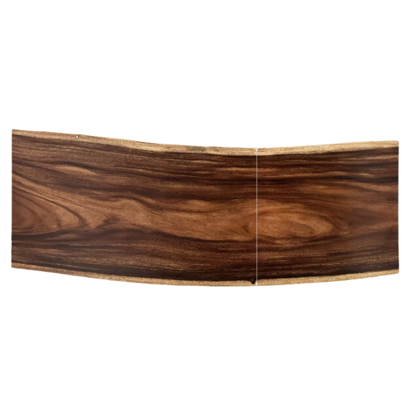 Black Walnut Solid Wood Natural Edge Large Top For Dining Table.