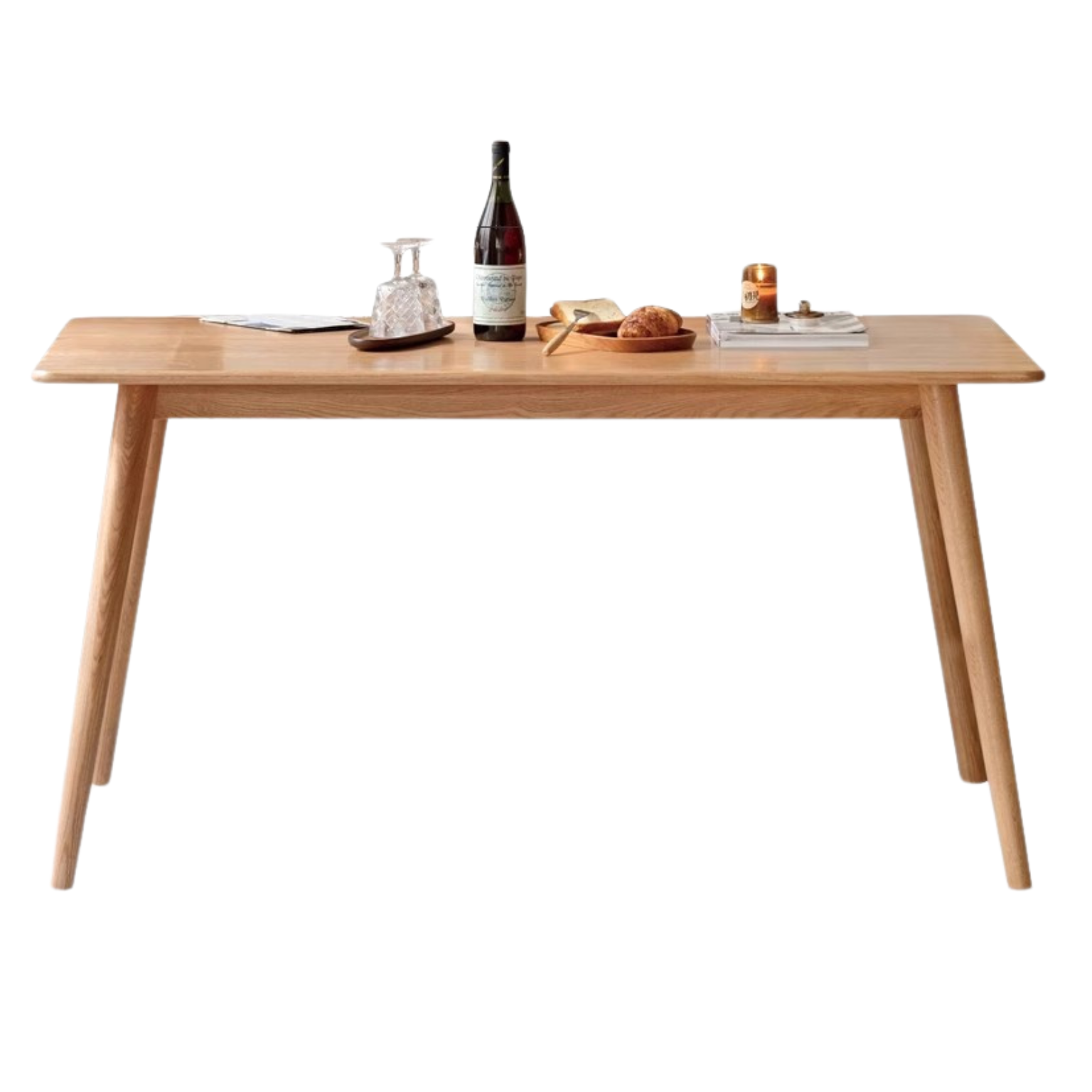 Oak Solid Wood Modern Dining Table
