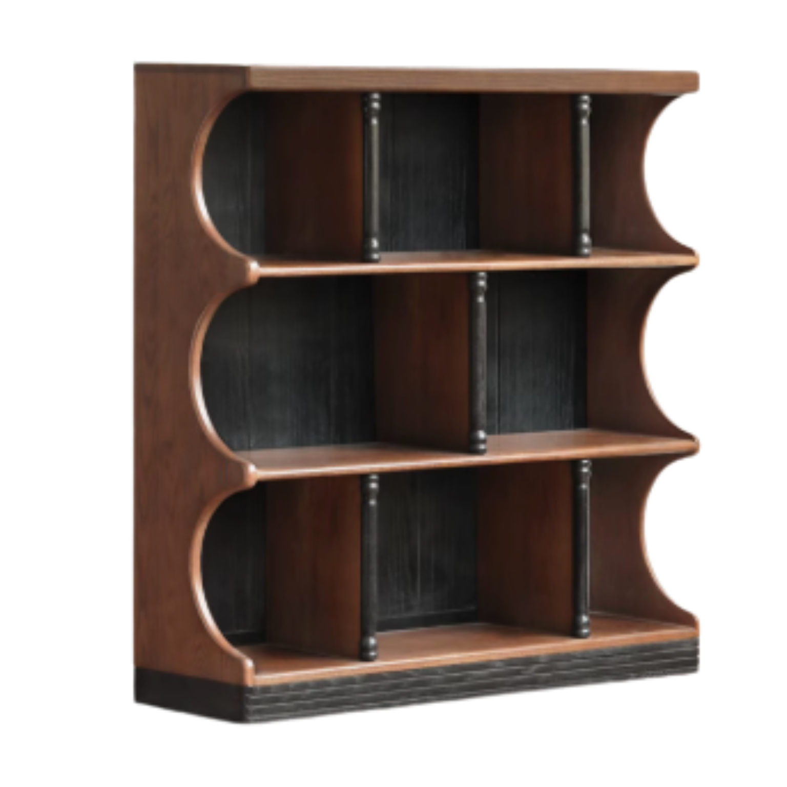 Oak Solid Wood French Retro Bookcase.