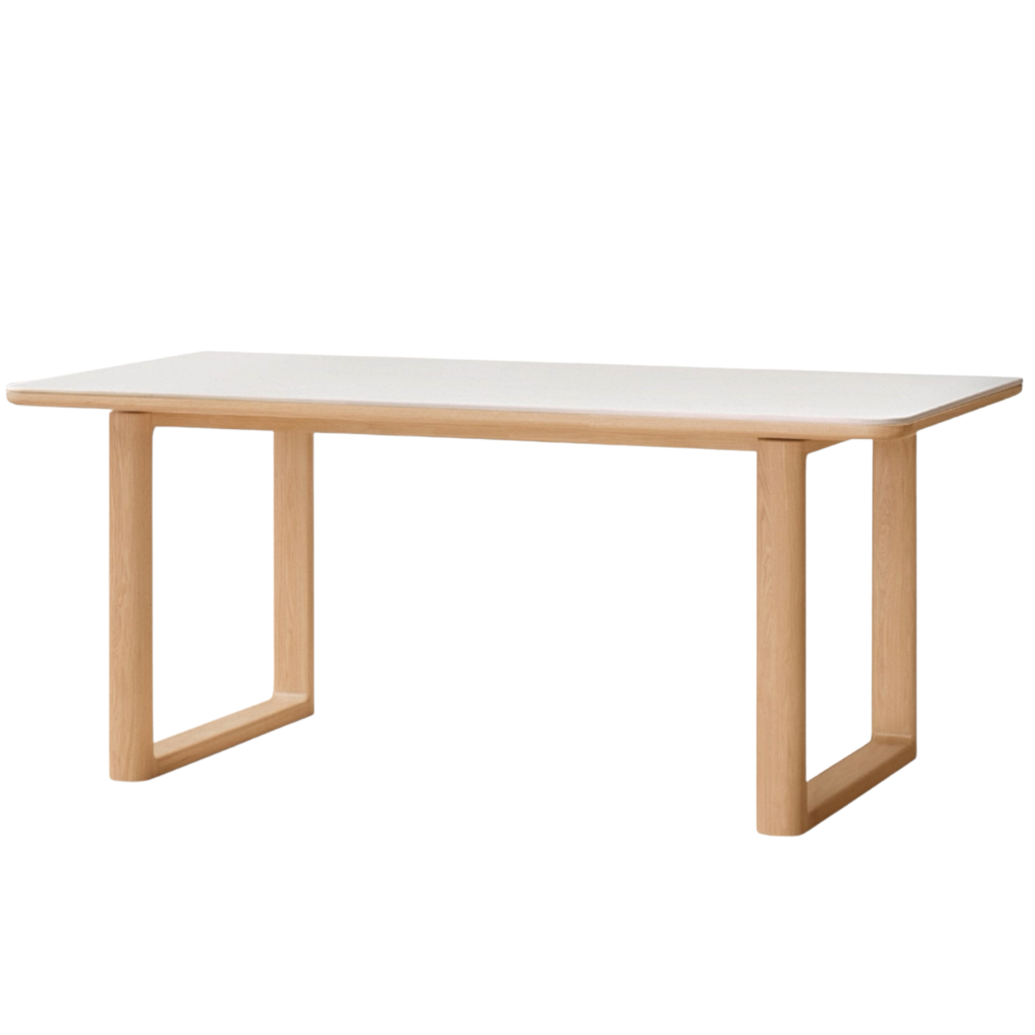 Ash, Oak Solid Wood Rock Board Dining Table