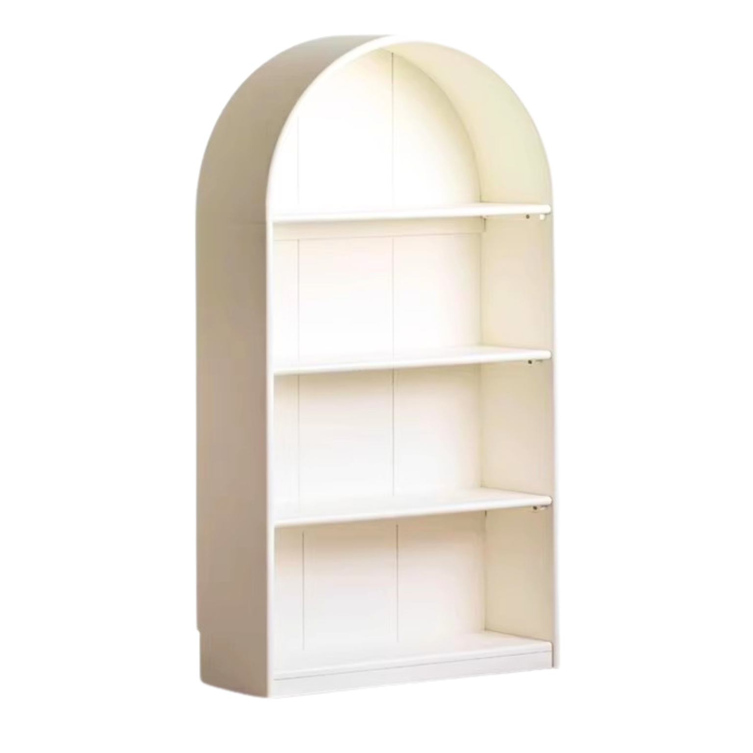 Poplar Solid Wood Arch Side Cabinet Bookshelf