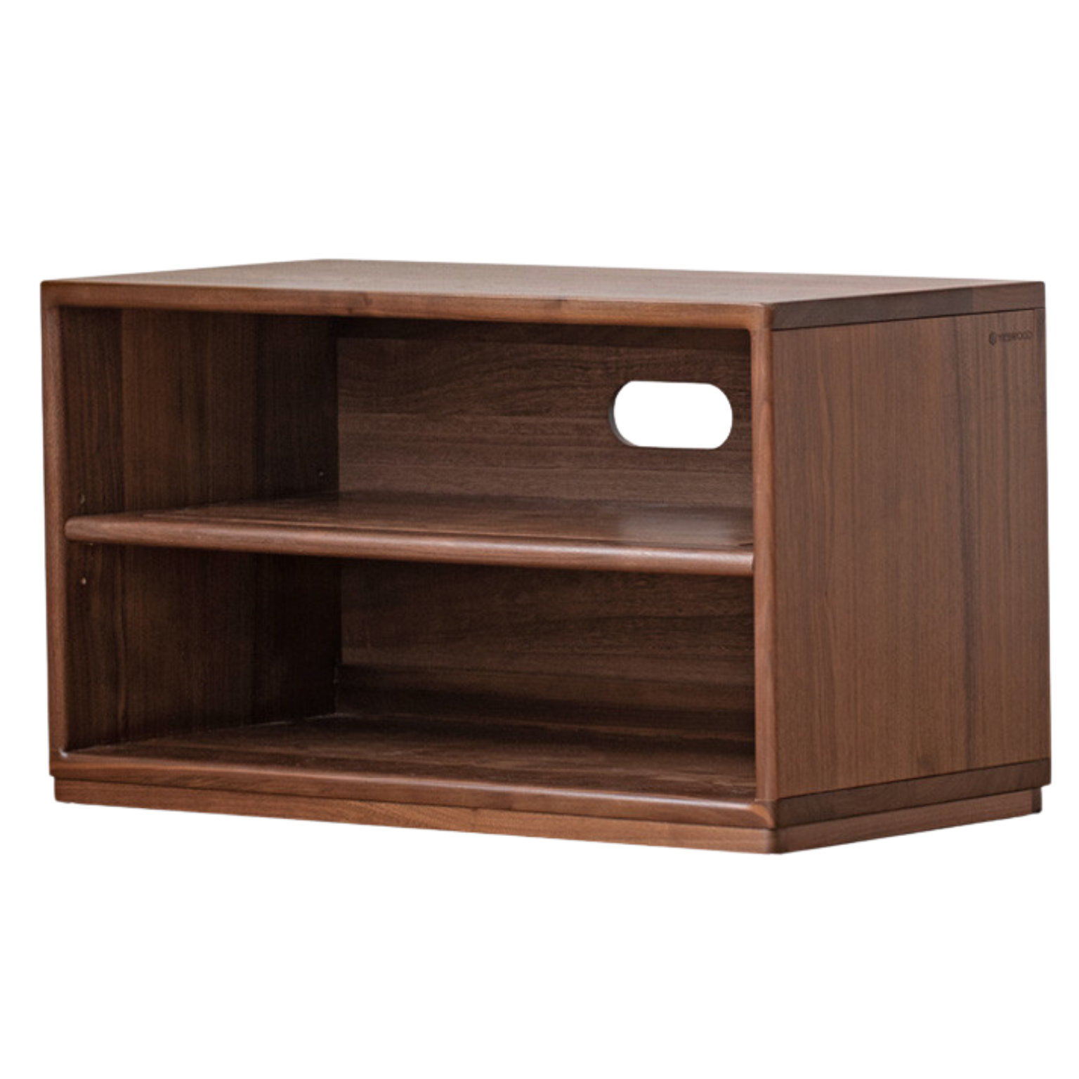 Black Walnut, Oak Solid Wood TV Cabinet Modern Module Combination Storage.