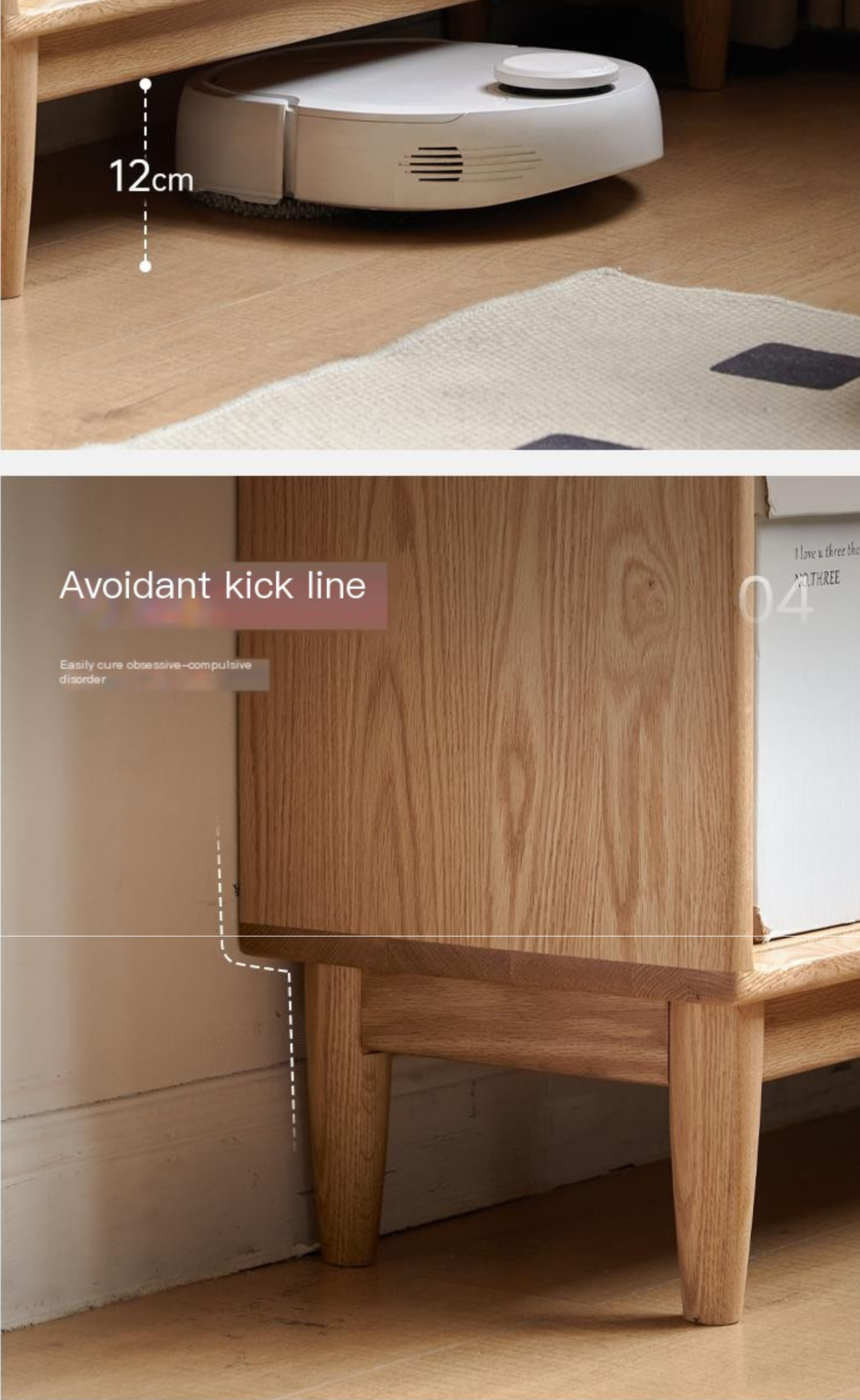 Oak Solid Wood Modern Bookcase