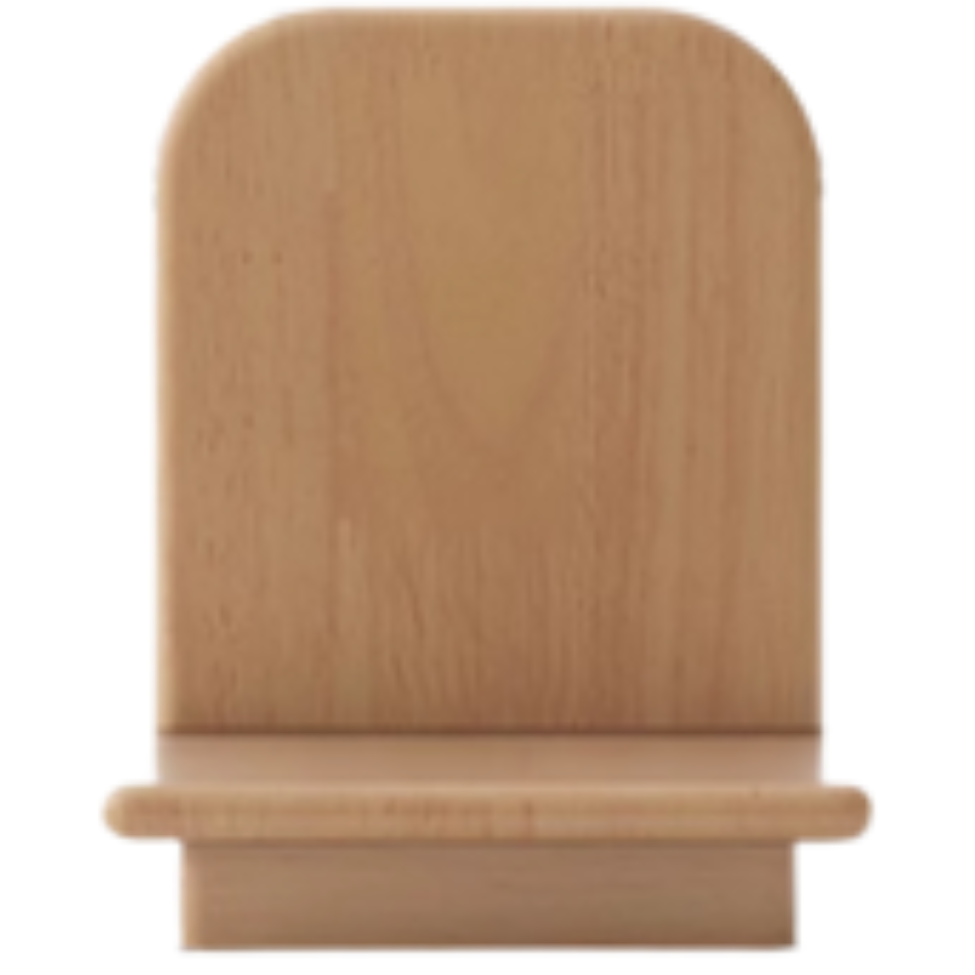 Oak, Solid Rubberwood Modern Desktop Small Bookshelf