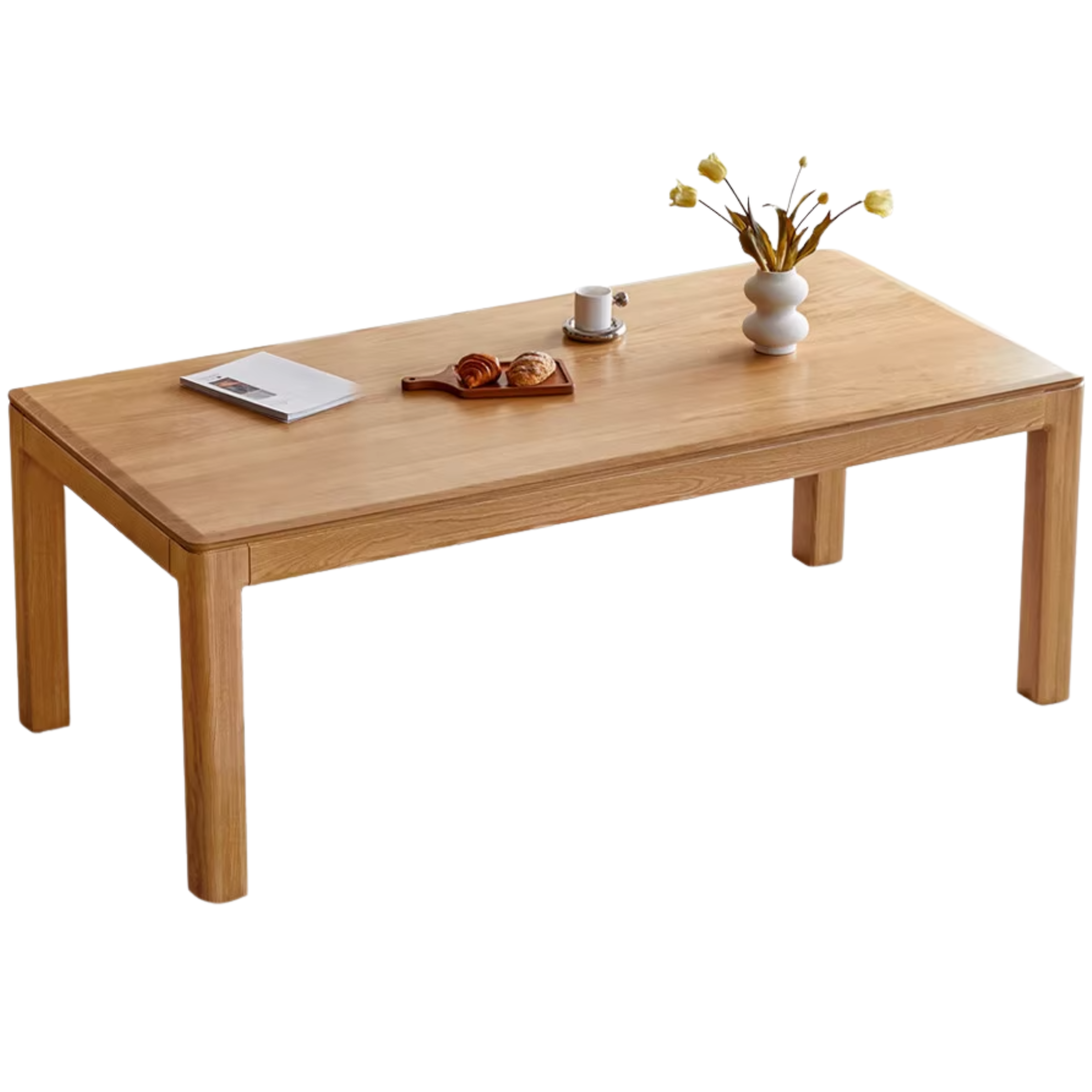 Oak, Ash Solid Wood Long Dining Table