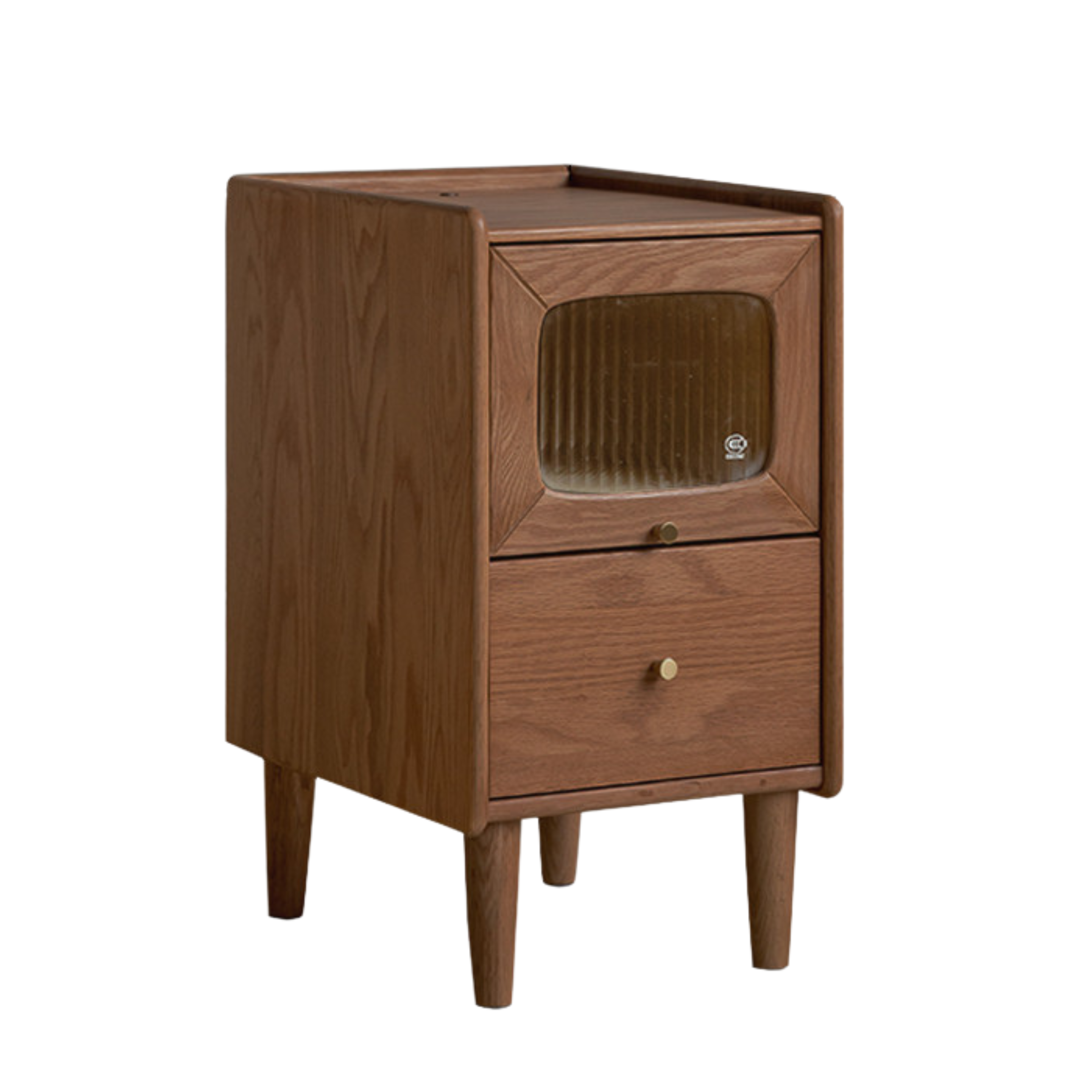 Solid Longan Hardwood, Oak Solid Wood Modern Style Nightstand
