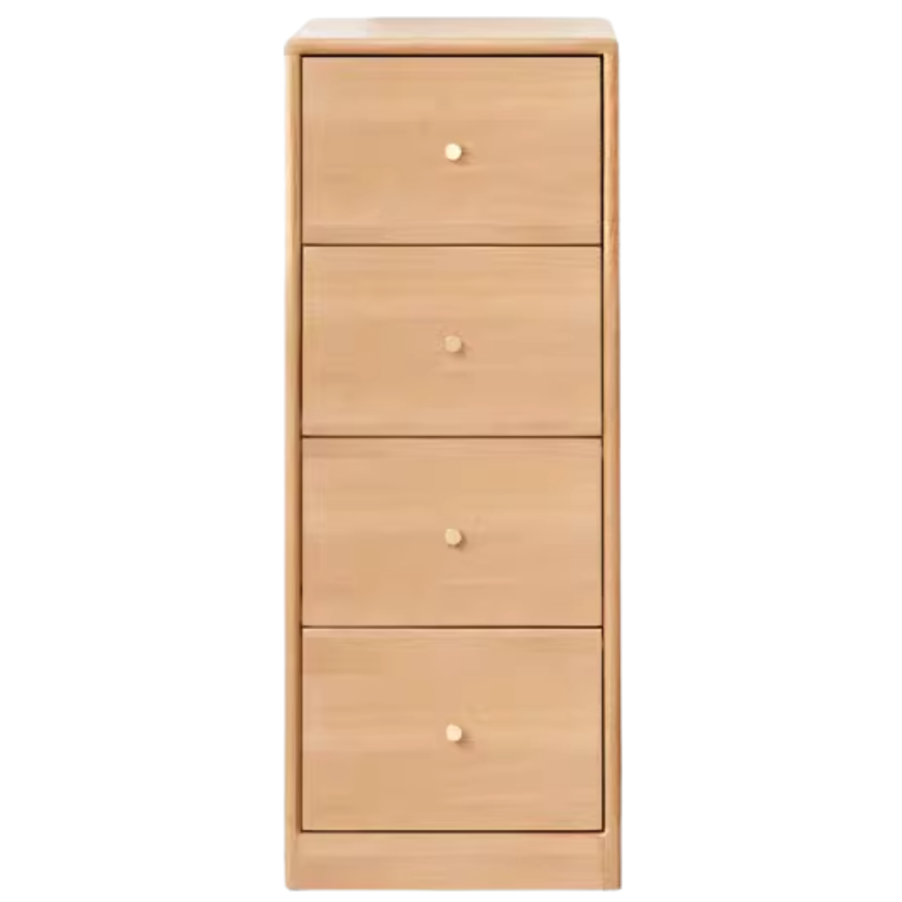 Oak Solid Wood Side Cabinet, Multi-Functional Storage.