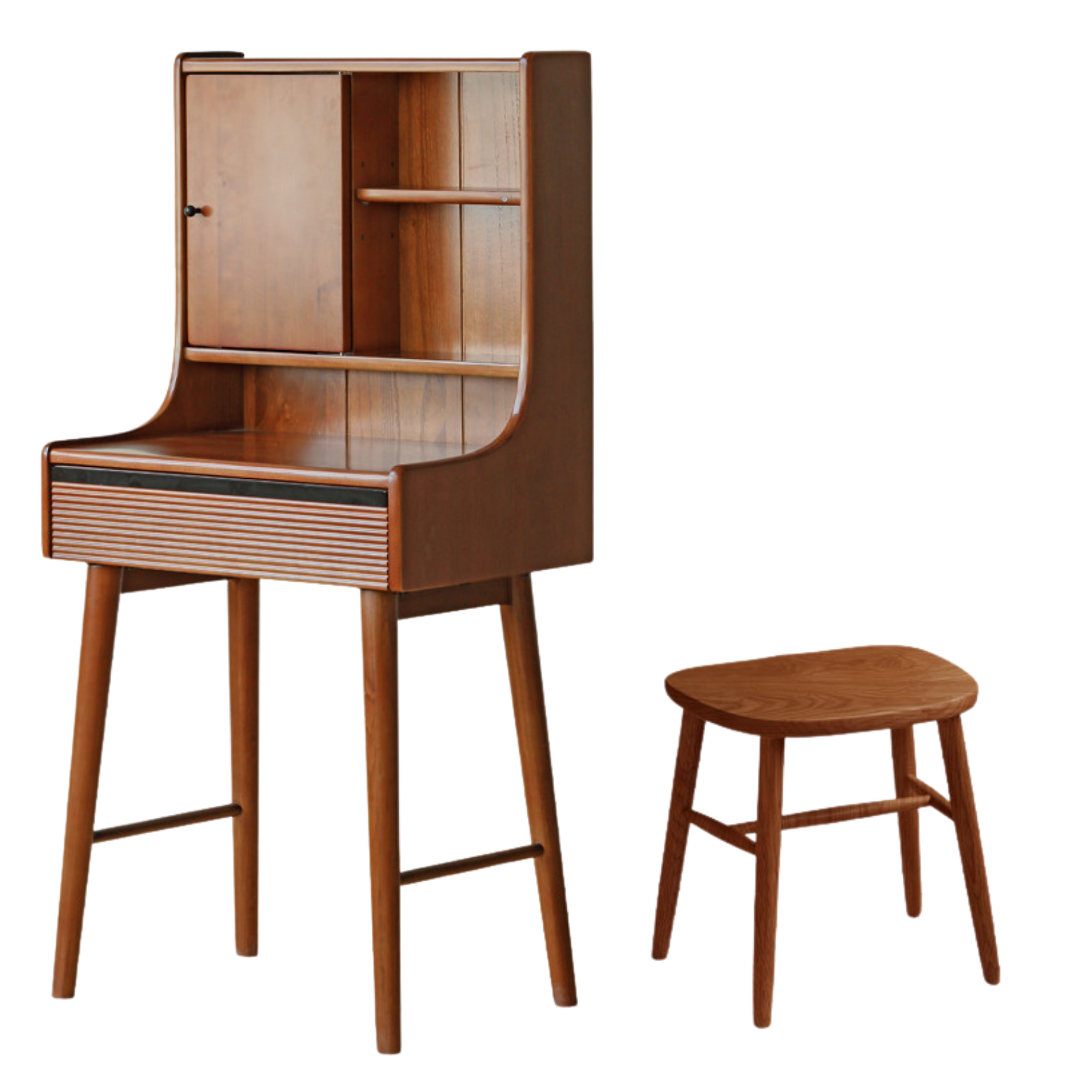 Poplar Solid Wood Retro Makeup Table.