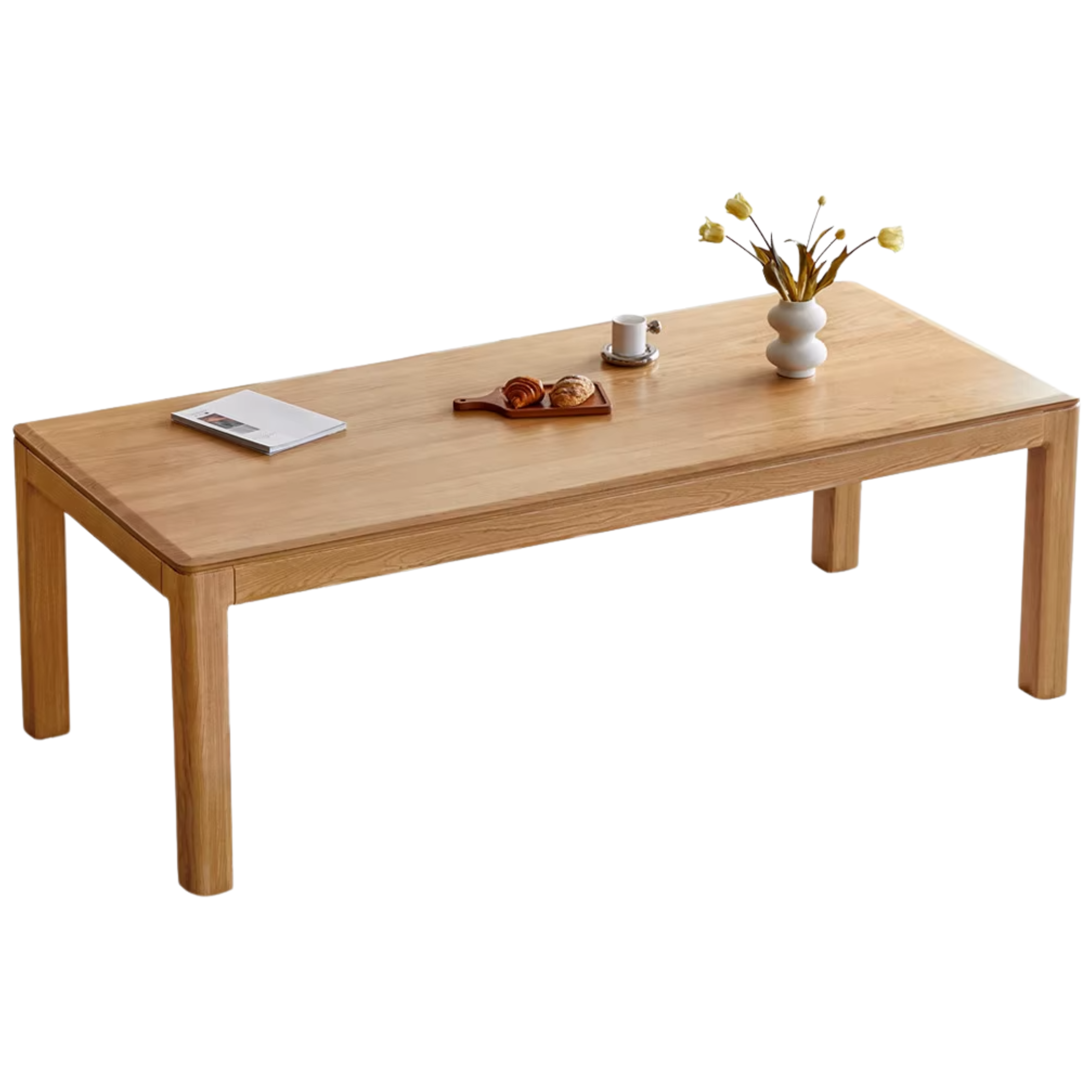 Oak, Ash Solid Wood Long Dining Table