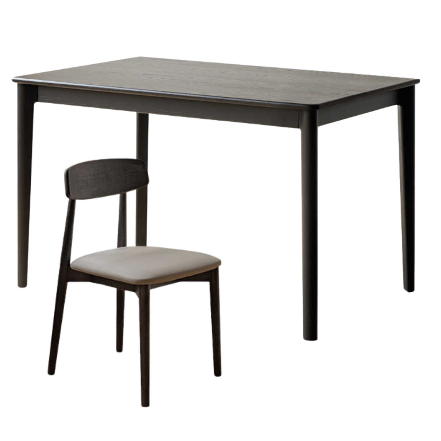 Oak Solid Wood Rectangular Wall-Mounted Dining Table