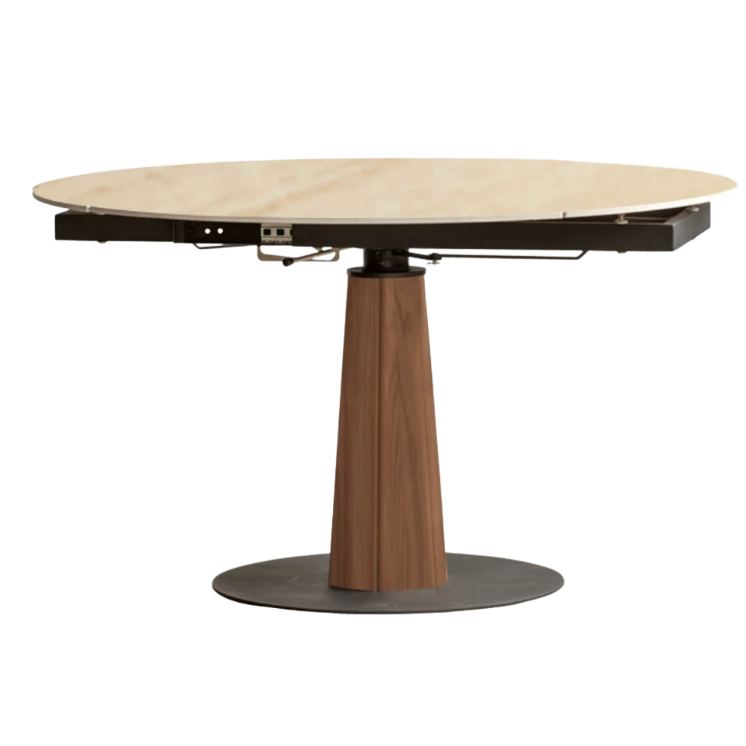 Cherry, Black Walnut, Ash Solid Wood Folding Retro Rock Plate Dining Table