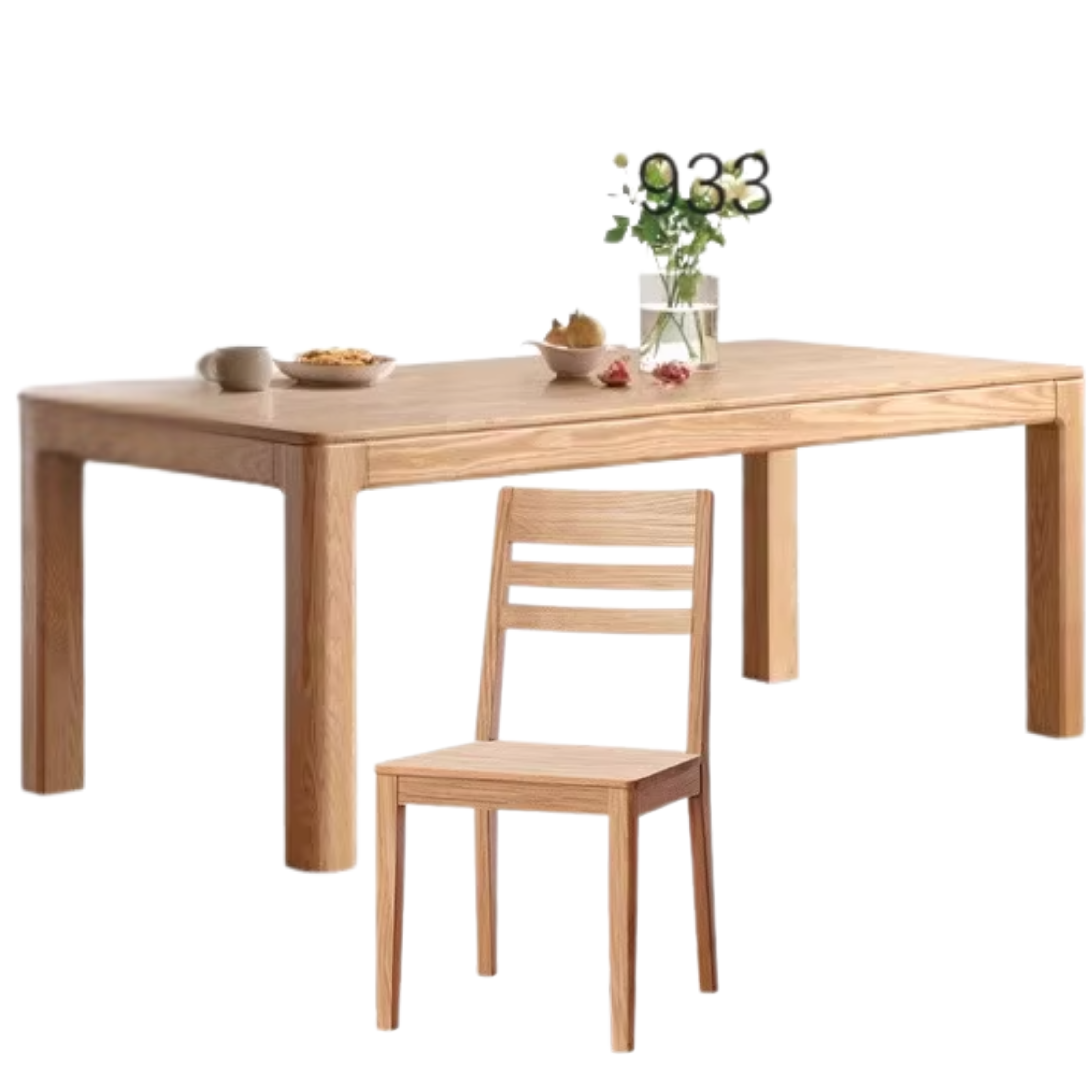 Oak, Ash Solid Wood Long Dining Table