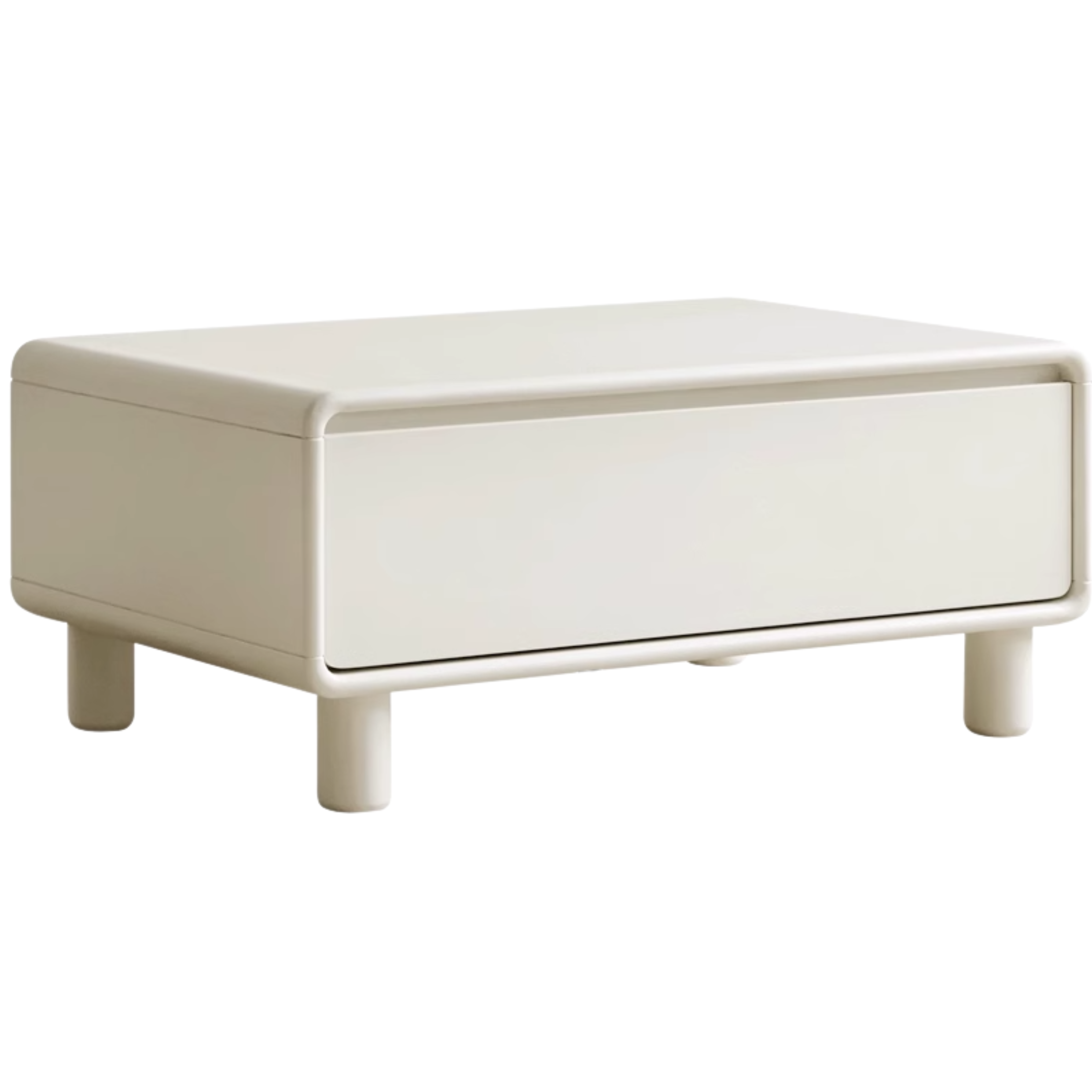 Solid RubberWood Modern Creative Cream Style Coffee Table.