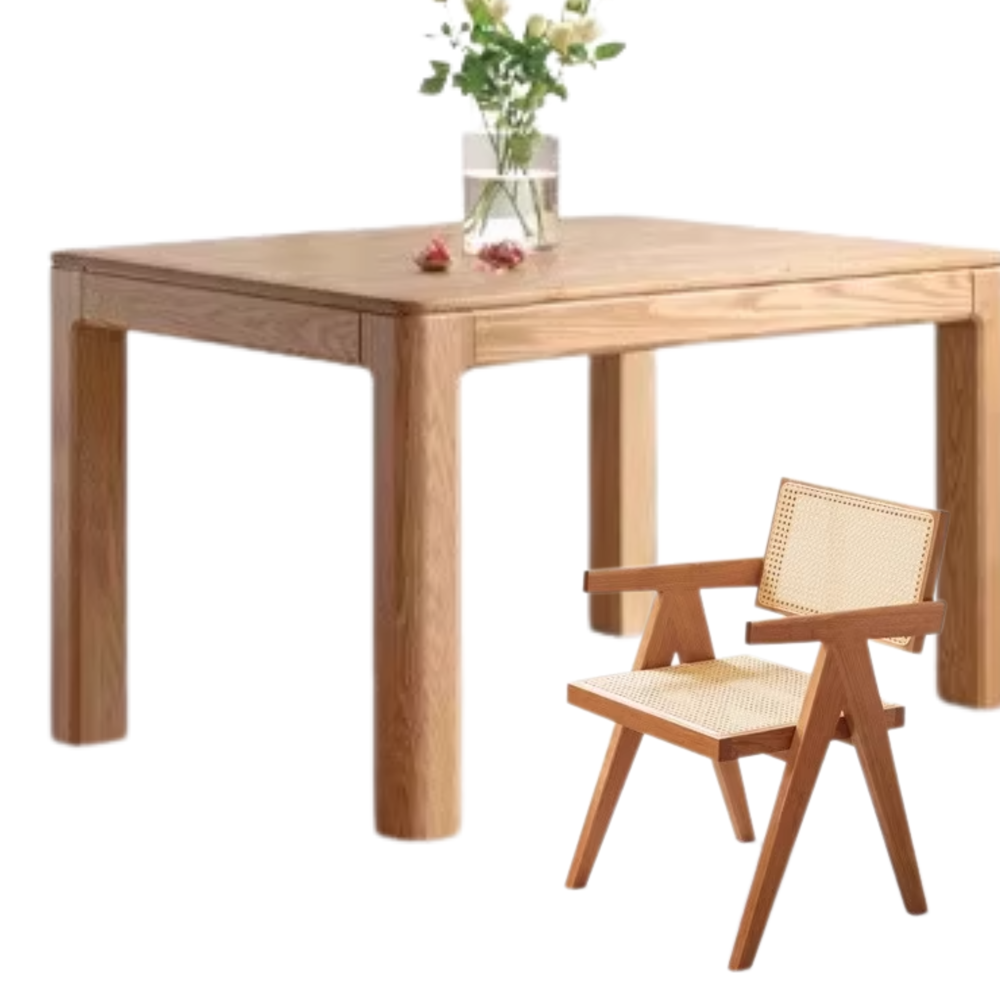 Oak, Ash Solid Wood Long Dining Table