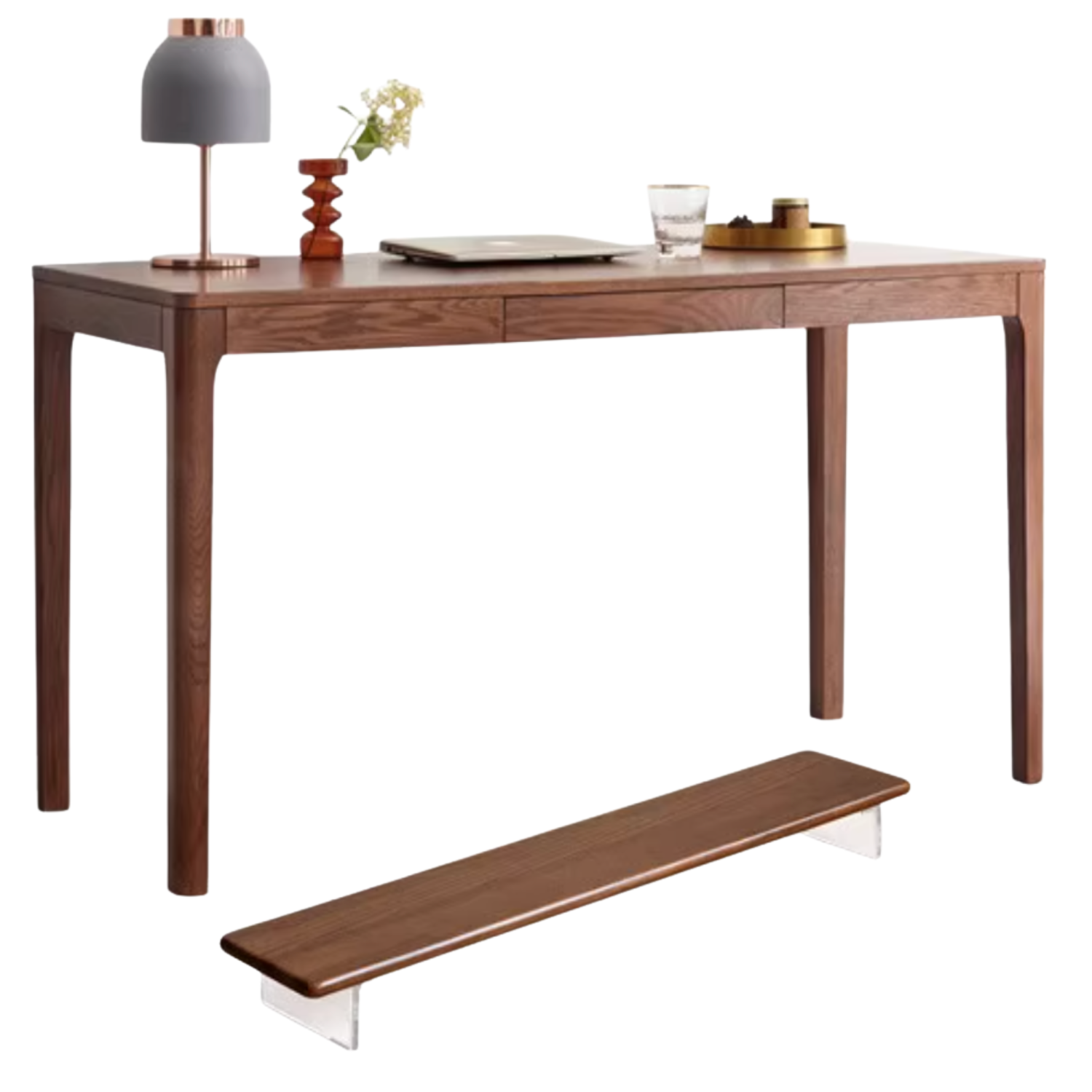 Oak Solid Wood Office Nordic Desk