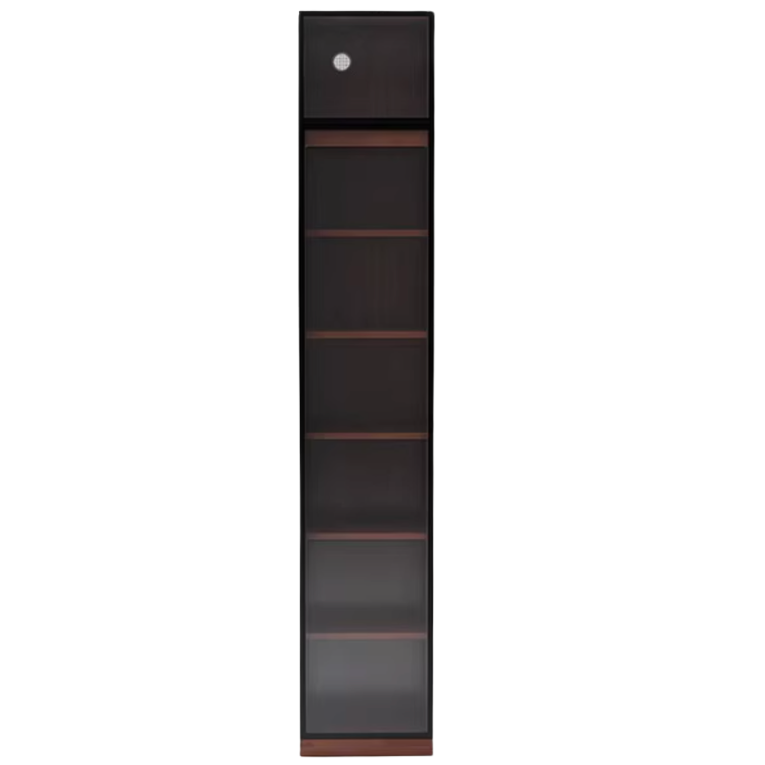 Solid Rubberwood, Oak Solid Wood Bookcase Modern With Glass Door