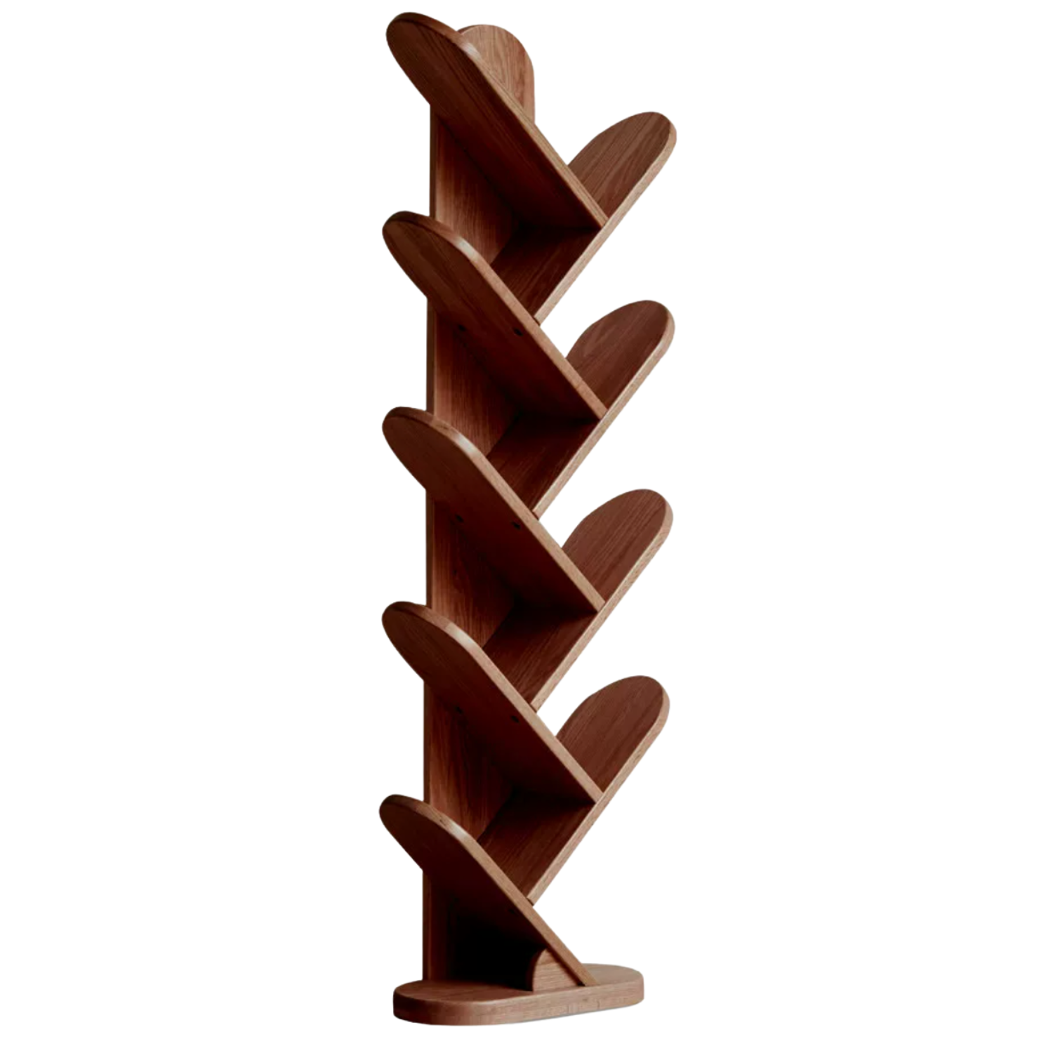 Black Walnut, South American Walnut, Oak Solid Wood Layer Rack Bookshelf