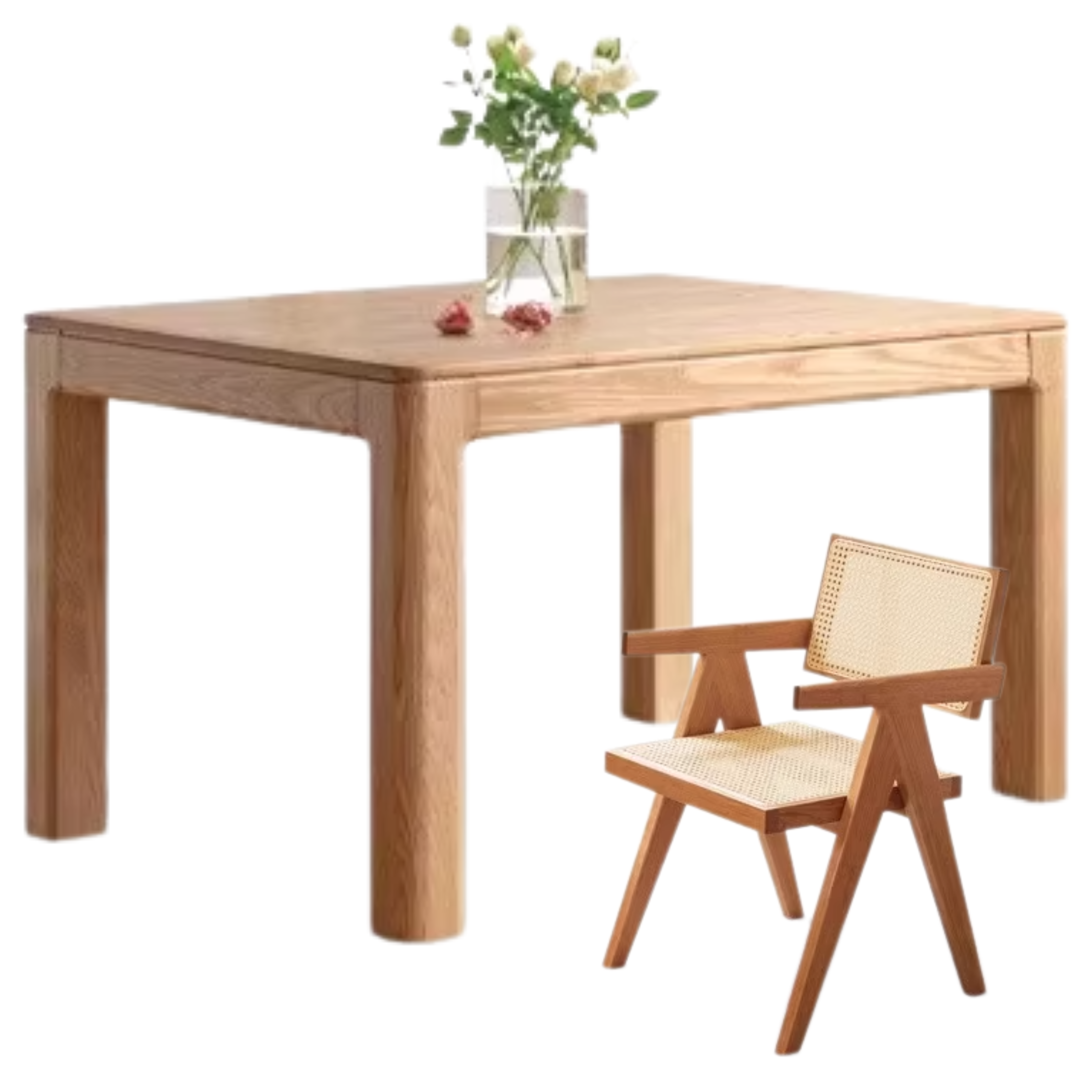 Oak, Ash Solid Wood Long Dining Table