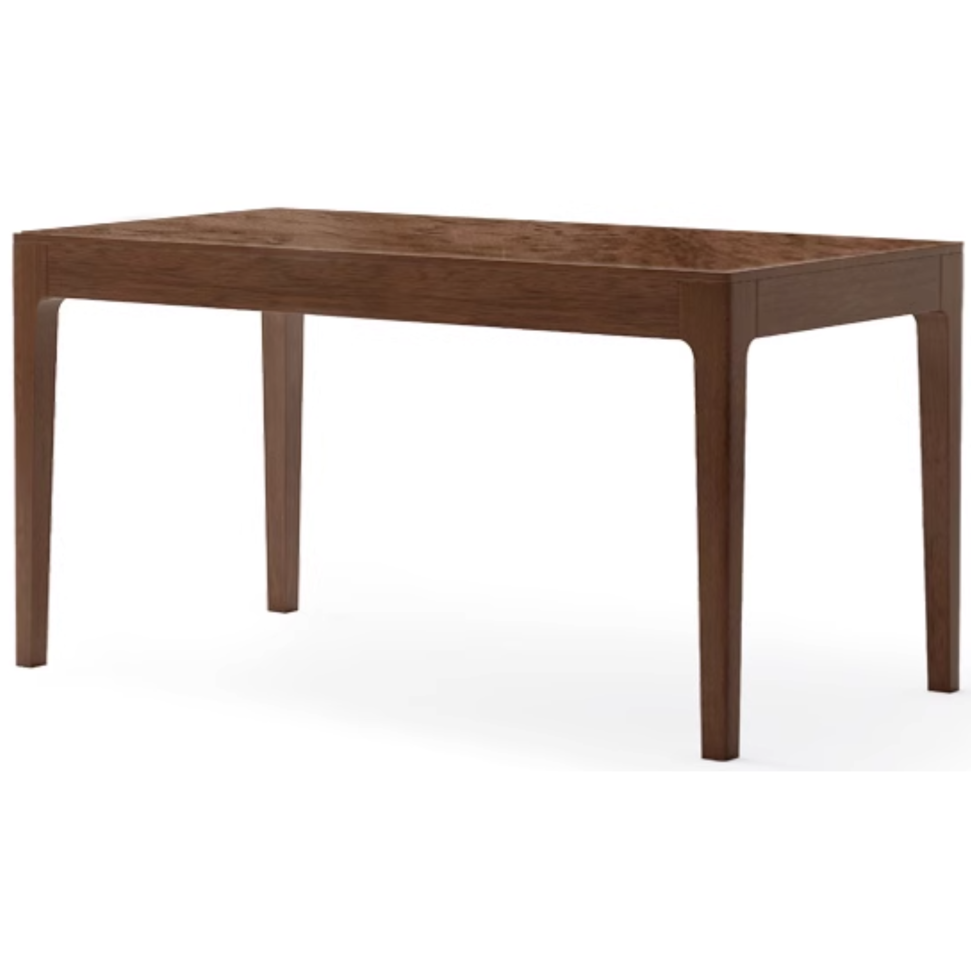 Black Walnut, Sandalwood Solid Wood Rectangular Dining Table