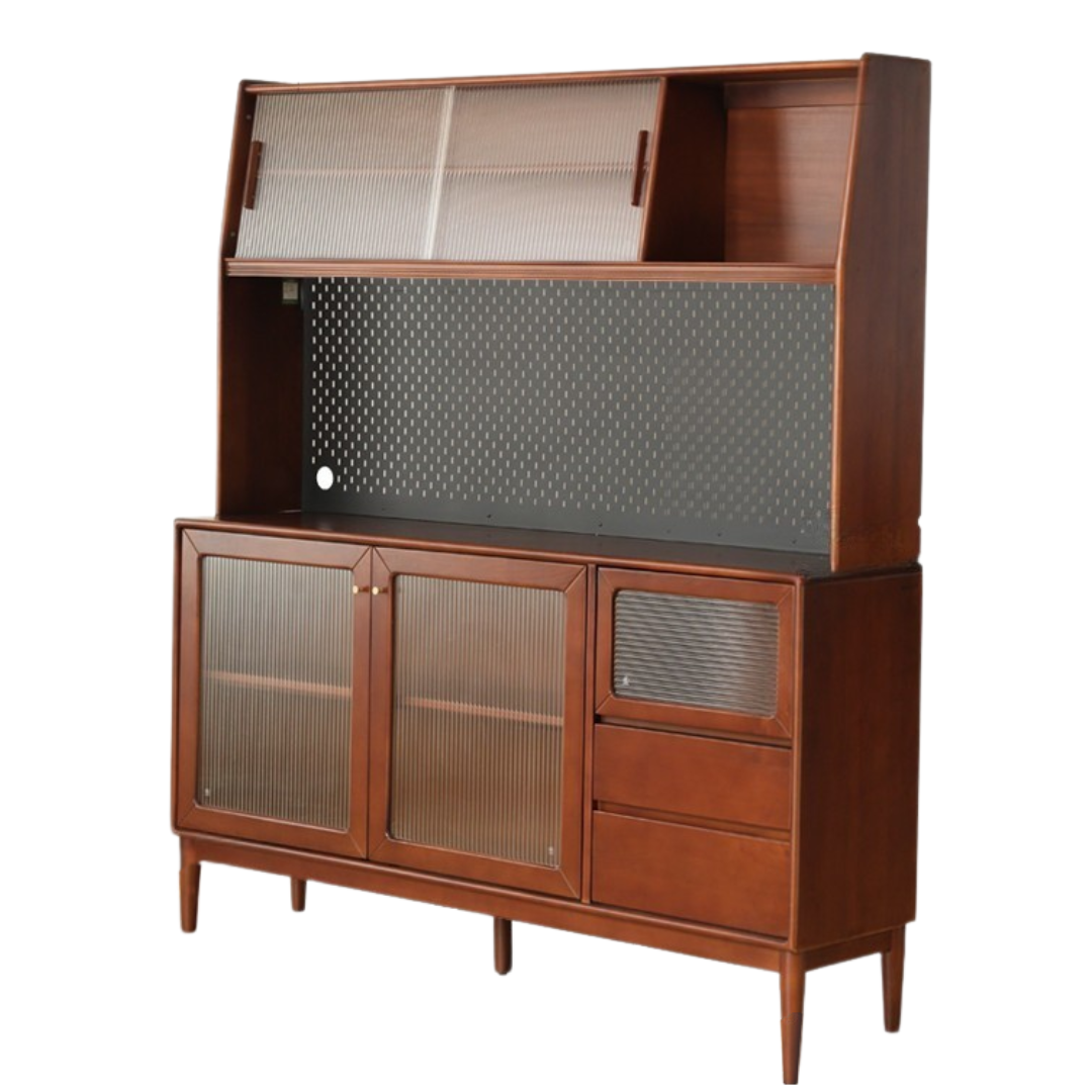 Tulipwood Solid Wood Sideboard Wall Mounted Cabinet