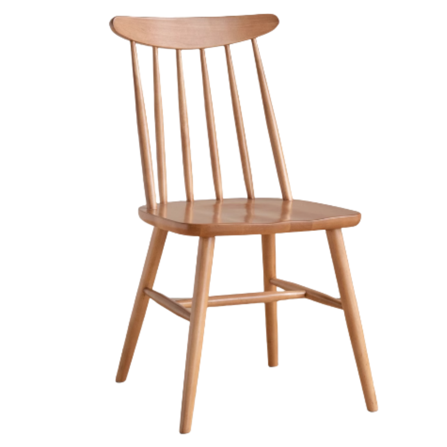 Black Walnut, Ash, Oak, Cherry, Beech Solid Wood Windsor Chair 4 Pcs Set