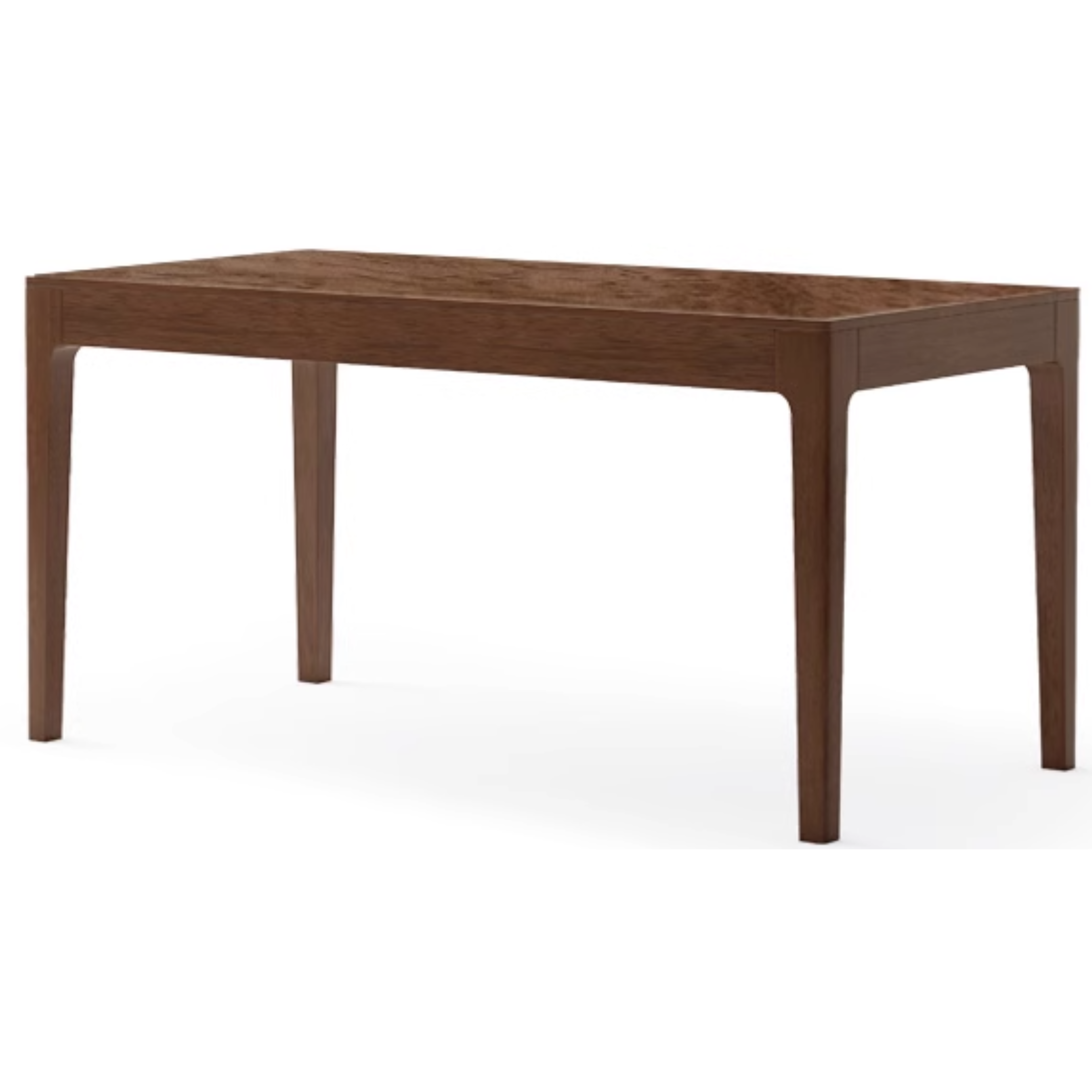 Black Walnut, Sandalwood Solid Wood Rectangular Dining Table