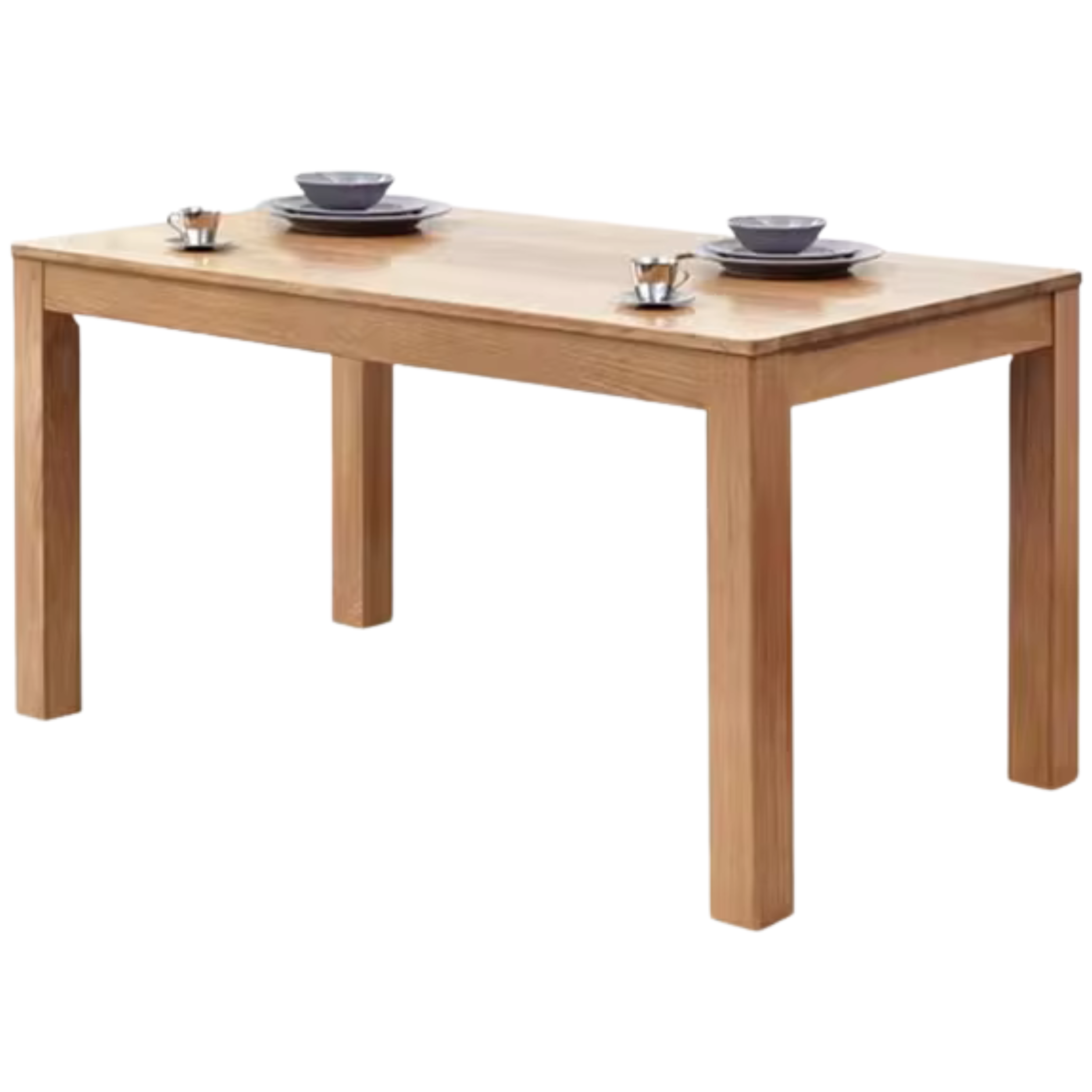 Oak, Ash Solid Wood Modern Dining Table