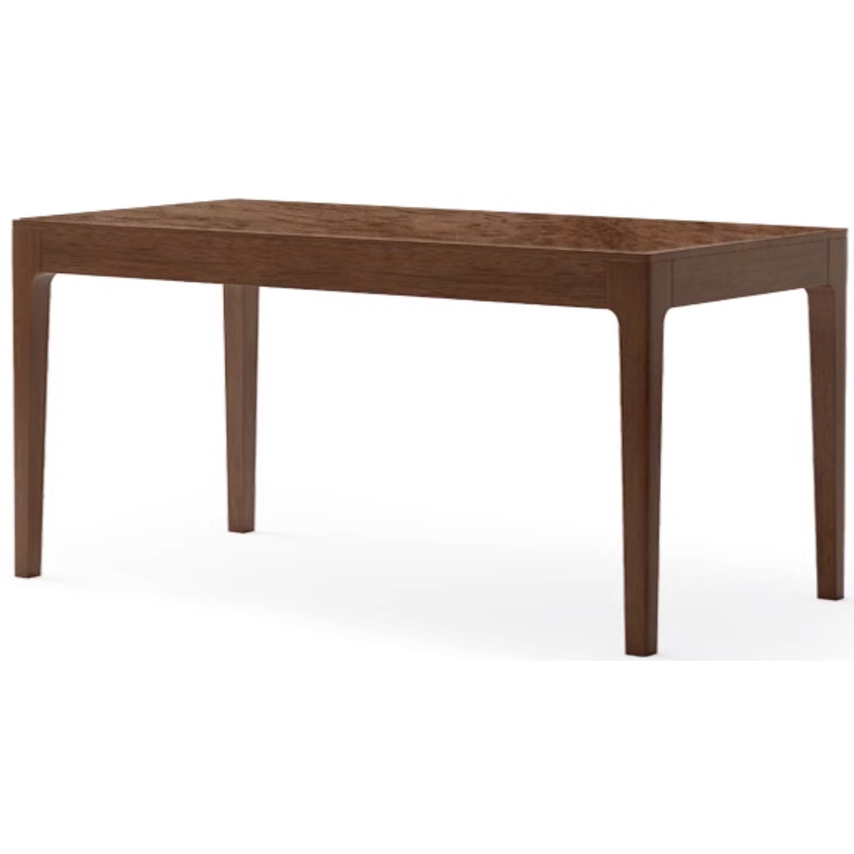 Black Walnut, Sandalwood Solid Wood Rectangular Dining Table