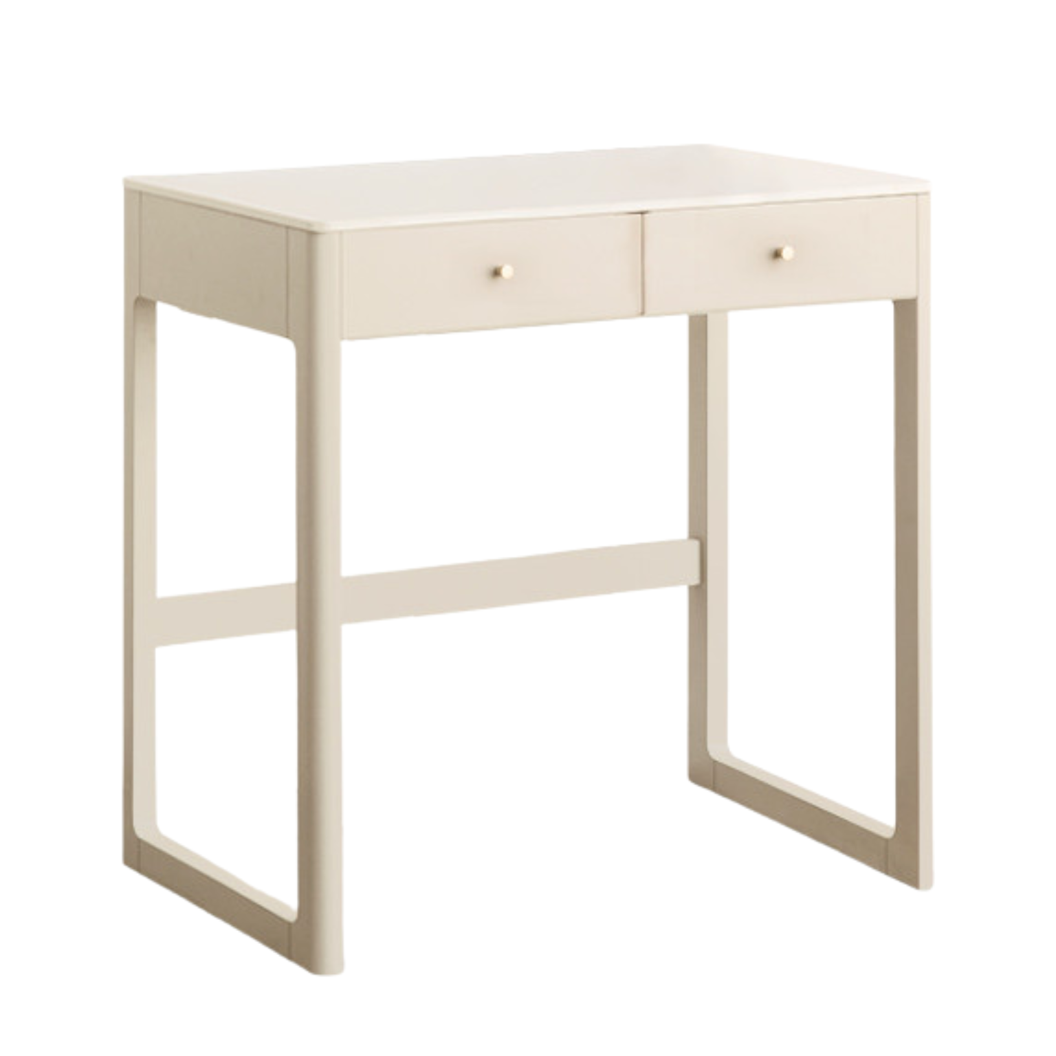 Poplar Solid Wood Office Desk, Small Dressing Table Slate Top