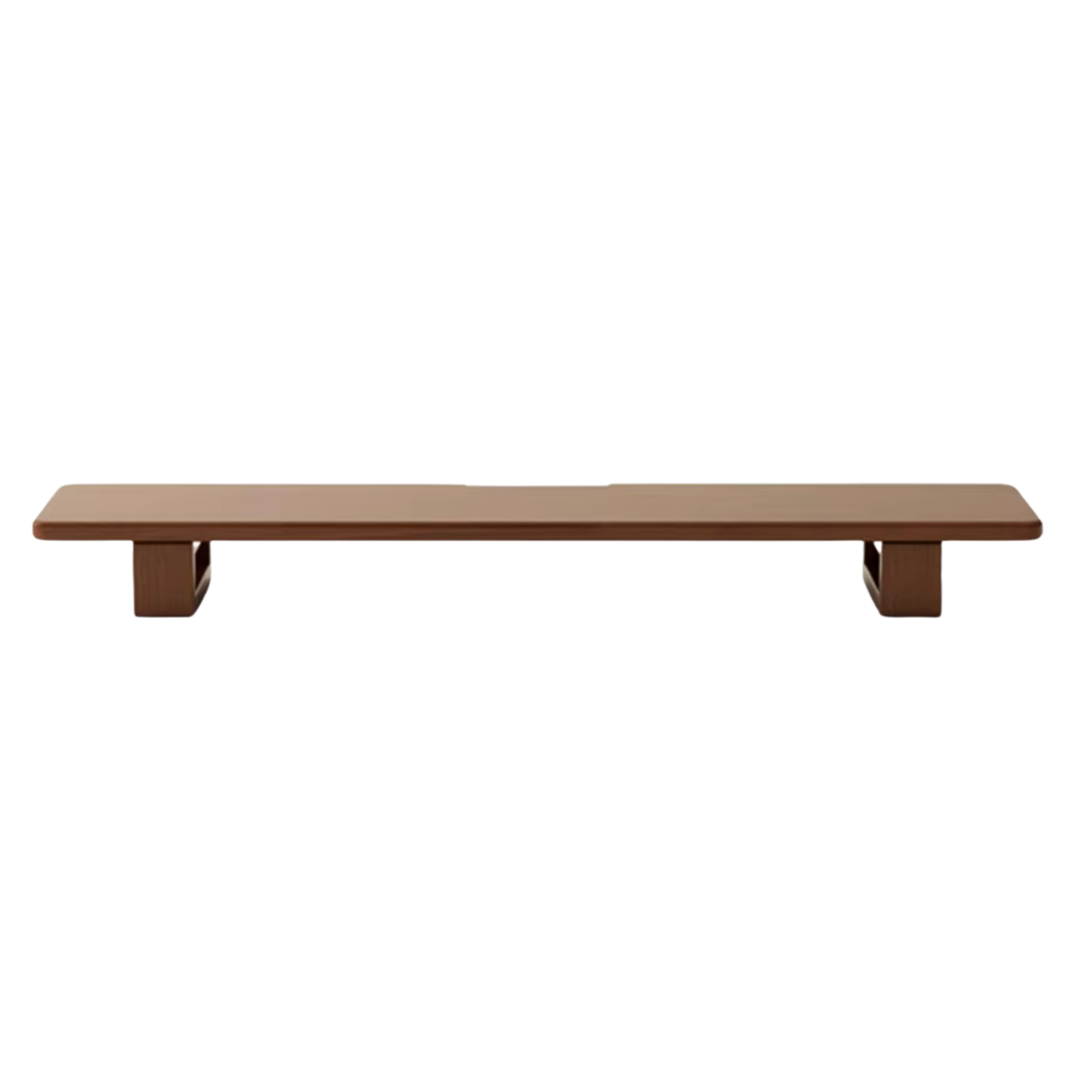 Solid Rubberwood, Black Walnut, Oak Solid Wood Heightening Computer Stand, Table shelves