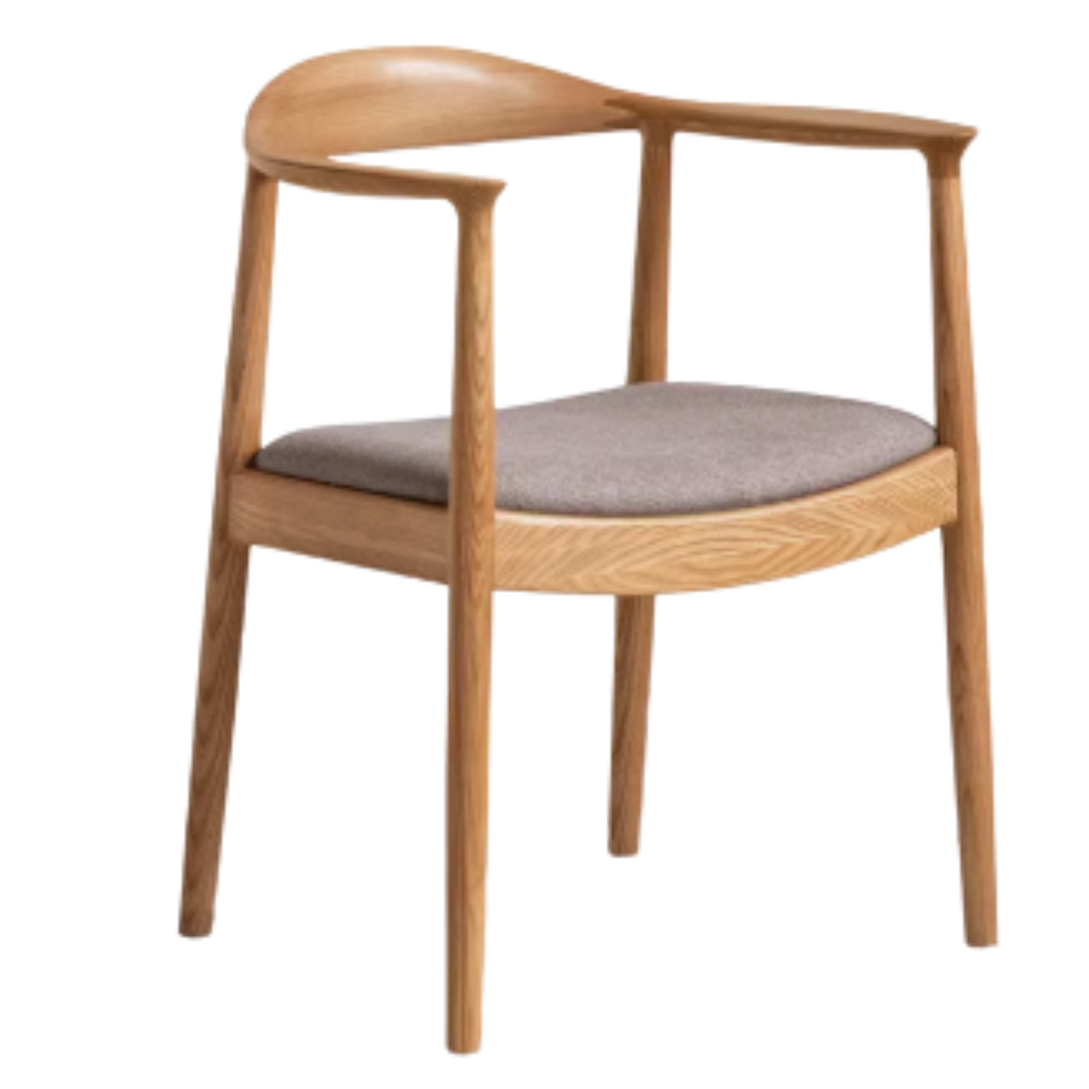 Ash Solid Wood Japanese Presidential Dining Chair
