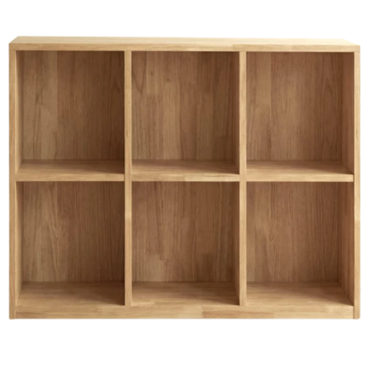 Oak, Solid Rubberwood, Ash Solid Wood Bookcase Free Combination Low Cabinet Floor-Standing Bookshelf
