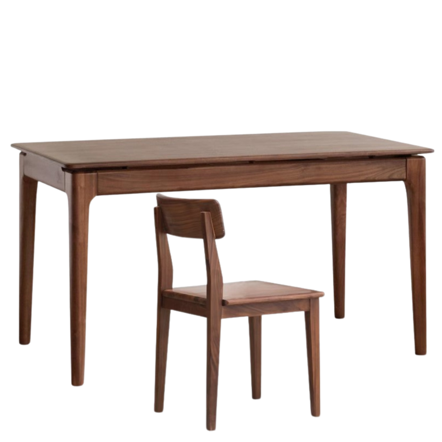 Black Walnut Solid Wood Rectangular Long Dining Table